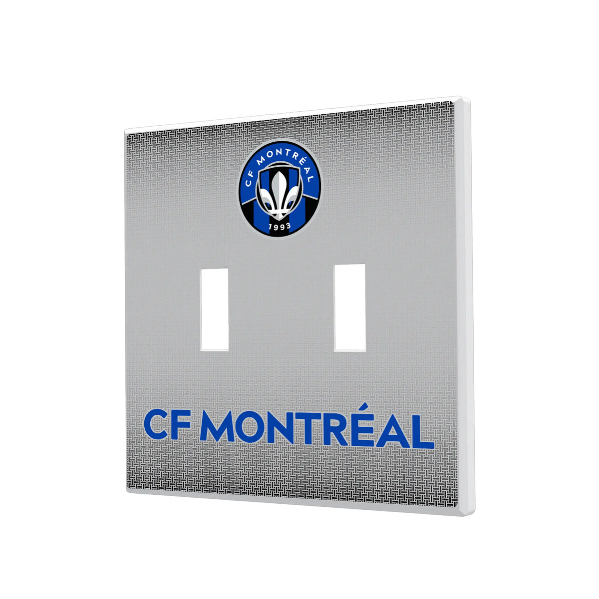CF Montreal Linen Hidden-Screw Light Switch Plate#Style_Double Toggle