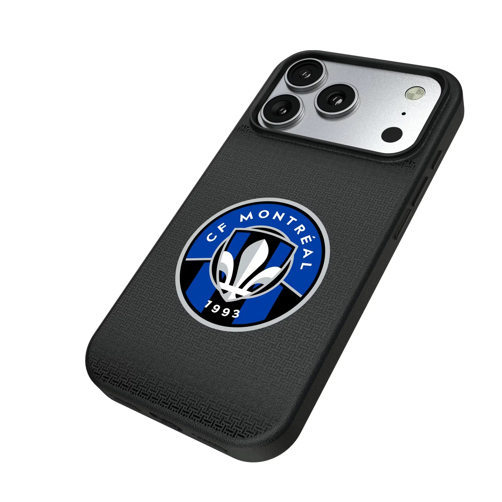 CF Montreal Linen iPhone MagSafe Compatible Phone Case for Apple iPhone - Isometric View#Device_iPhone 17 Pro