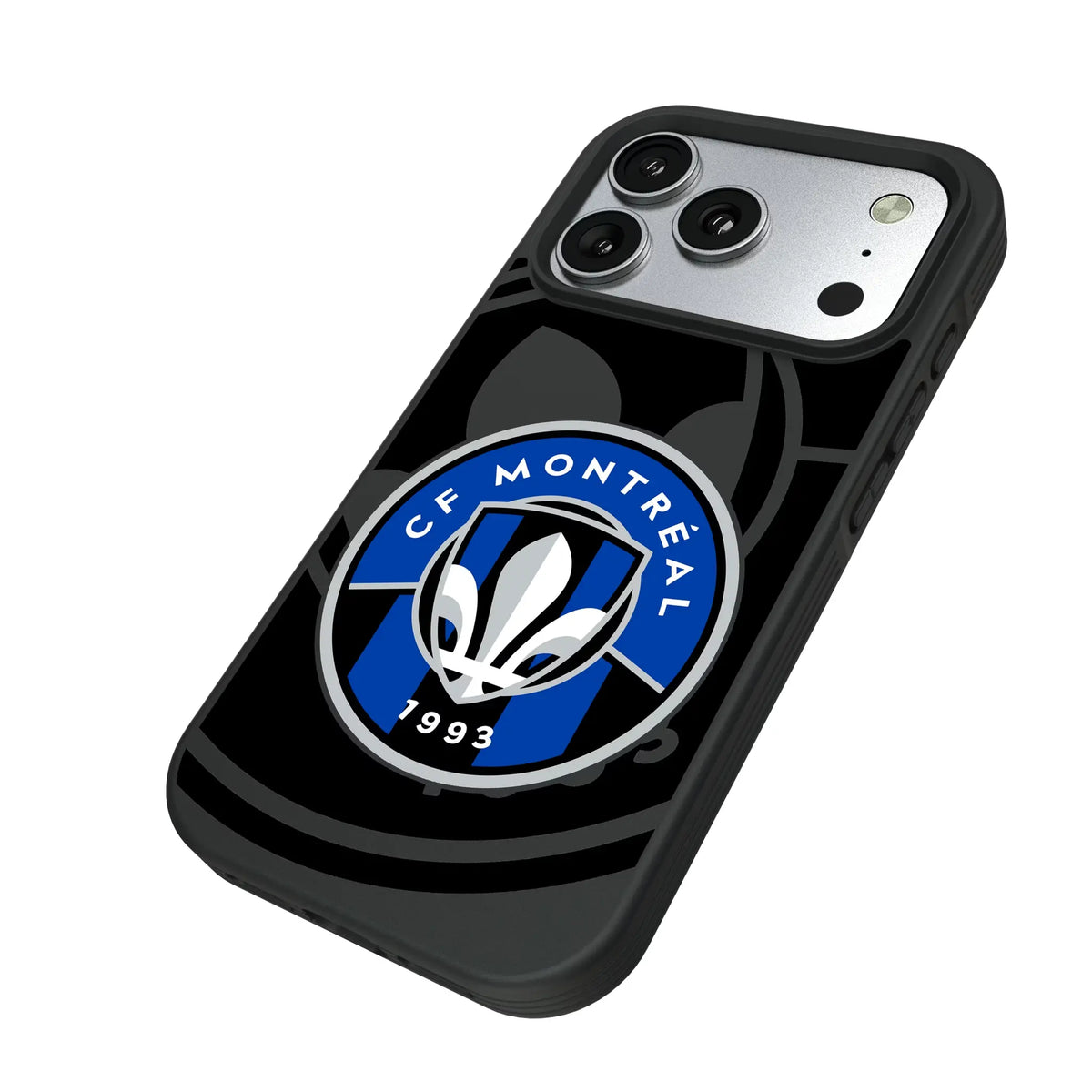 CF Montreal Monocolor Tilt iPhone Bump Phone Case for Apple iPhone - Isometric View#Device_iPhone 17 Pro