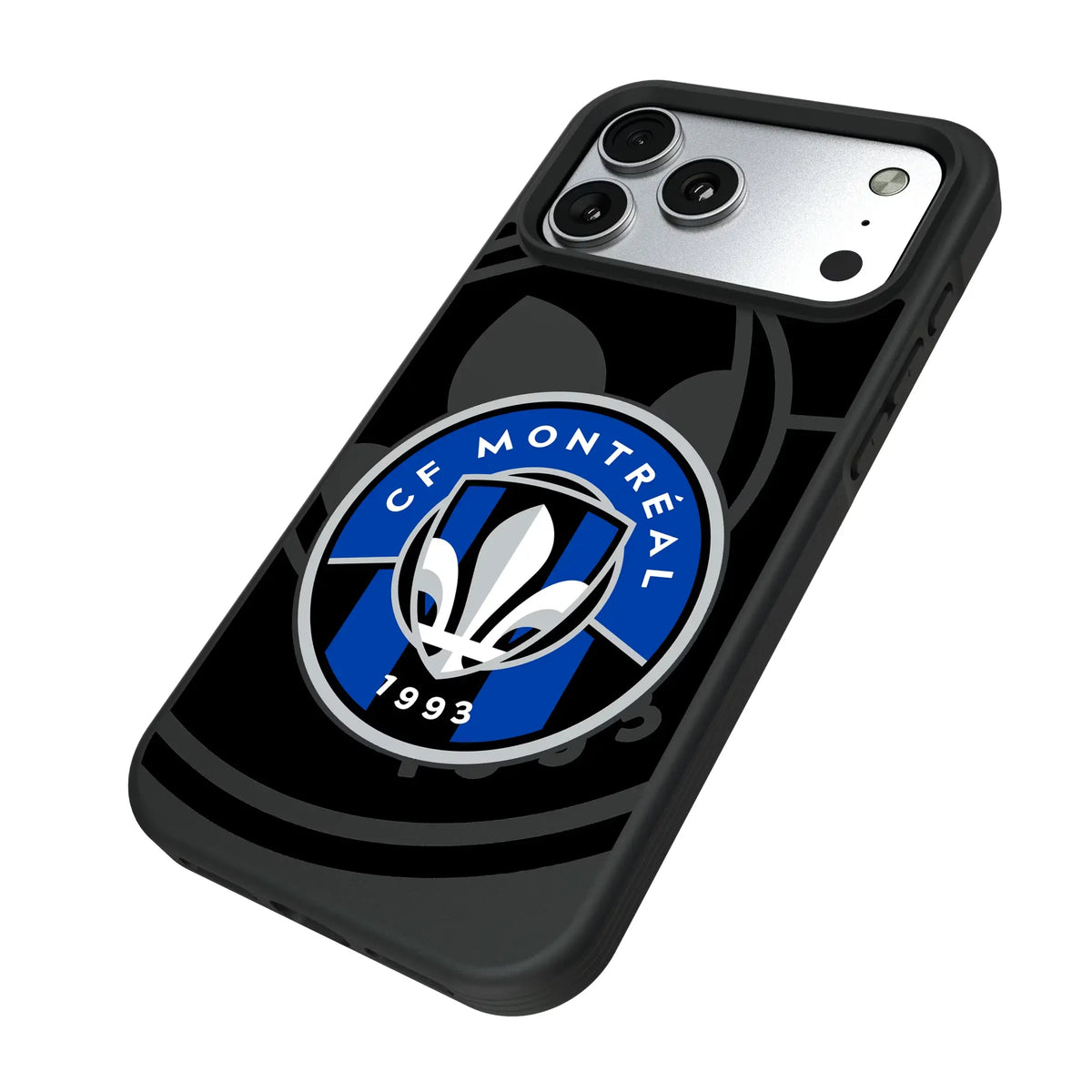CF Montreal Monocolor Tilt iPhone Bump Phone Case for Apple iPhone - Isometric View#Device_iPhone 17 Pro Max