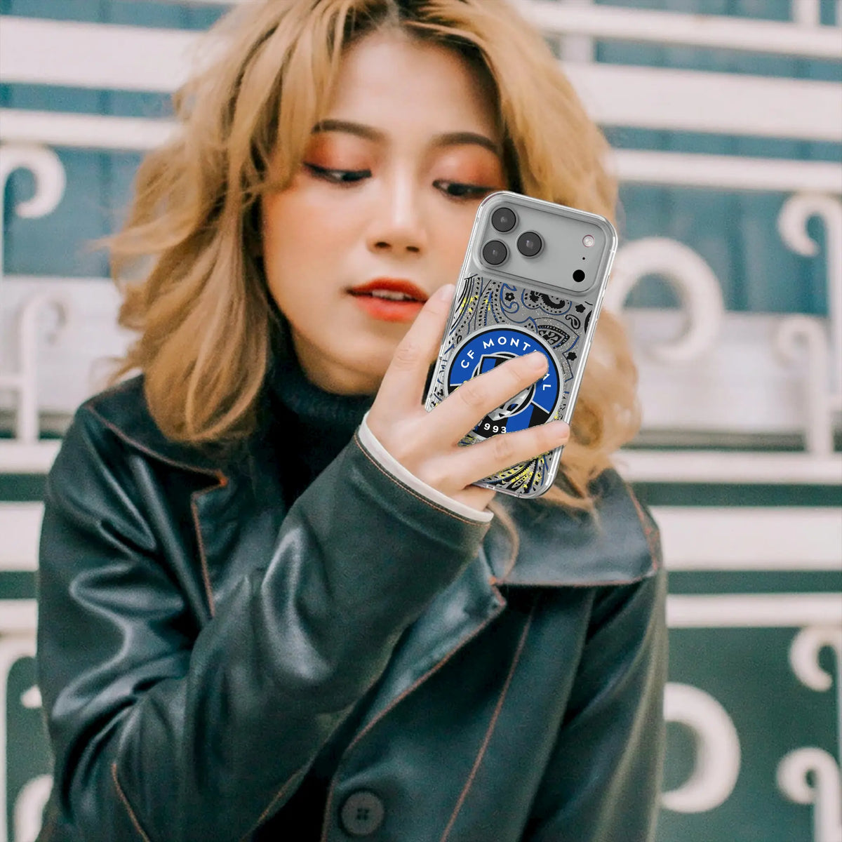 CF Montreal Paisley iPhone Glitter Phone Case for Apple iPhone - Lifestyle#Device_iPhone 18 Pro Max