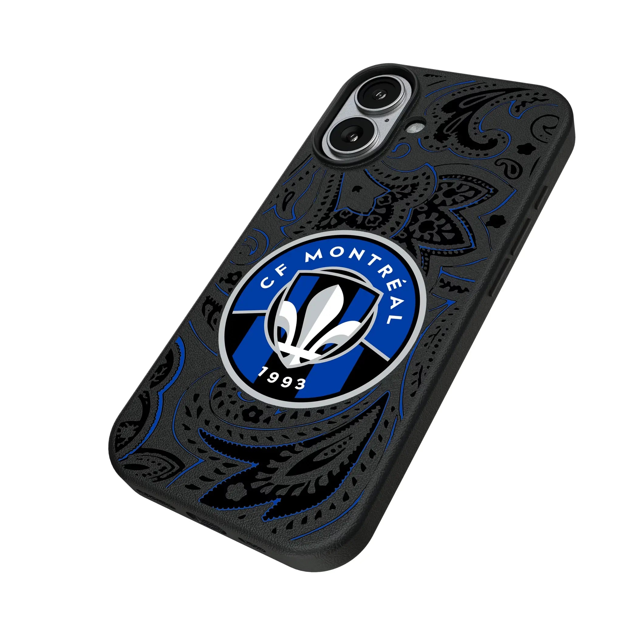 CF Montreal Paisley iPhone MagSafe Compatible Phone Case for Apple iPhone - Isometric View#Device_iPhone 17