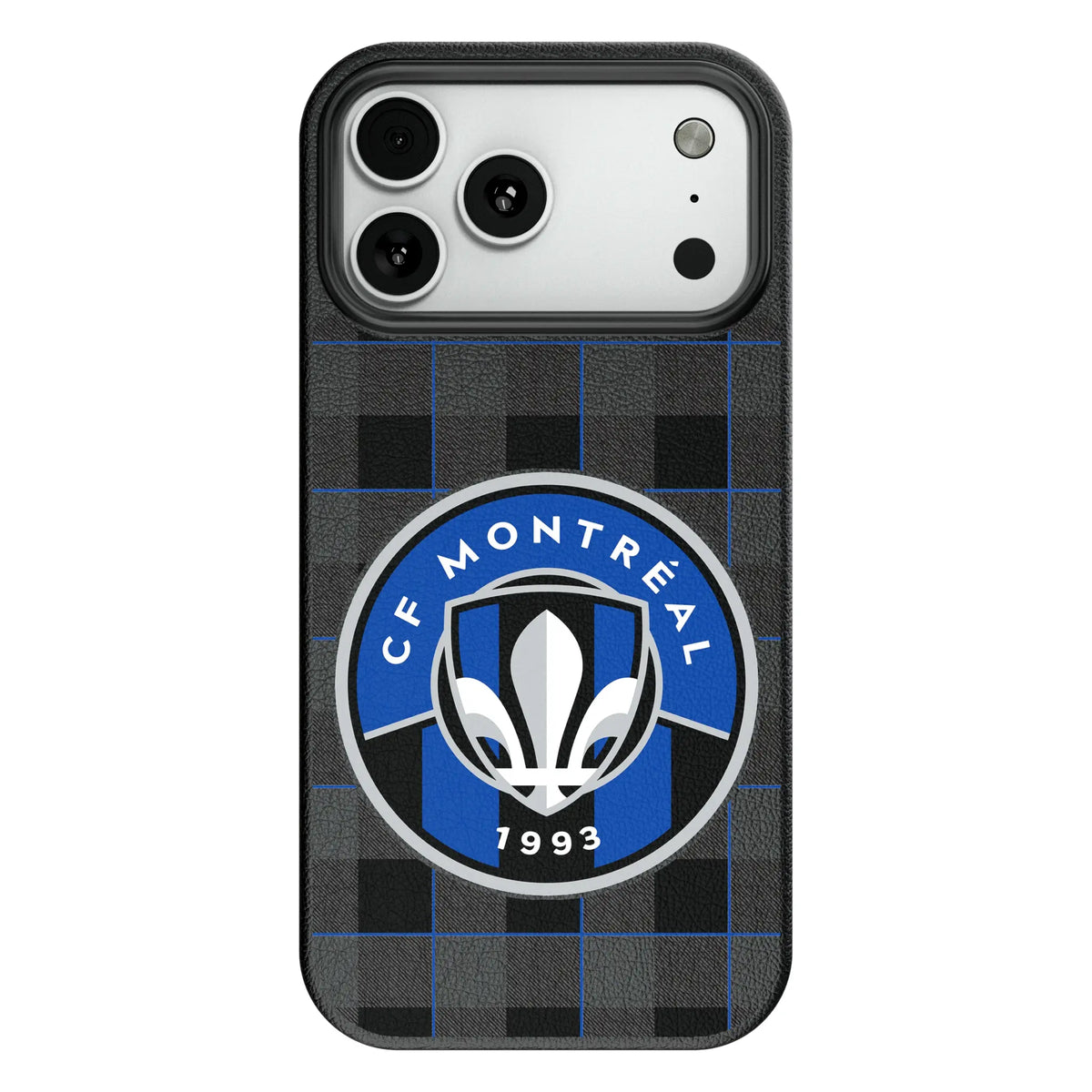 CF Montreal Plaid MagSafe Compatible Phone Case for Apple iPhone
