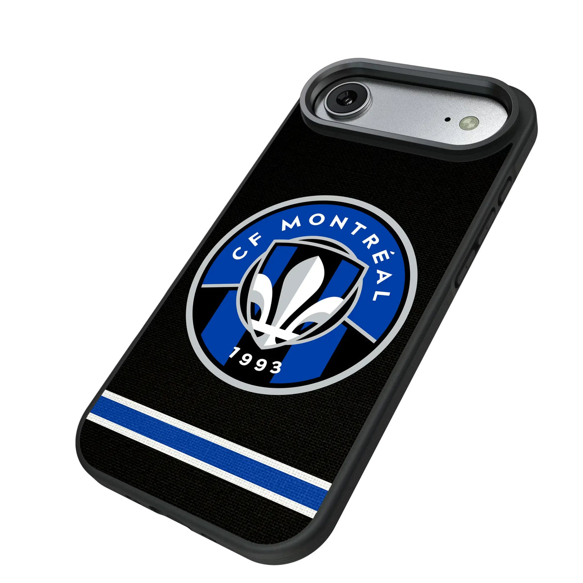 CF Montreal Stripe iPhone Bump Phone Case for Apple iPhone - Isometric View#Device_iPhone Air