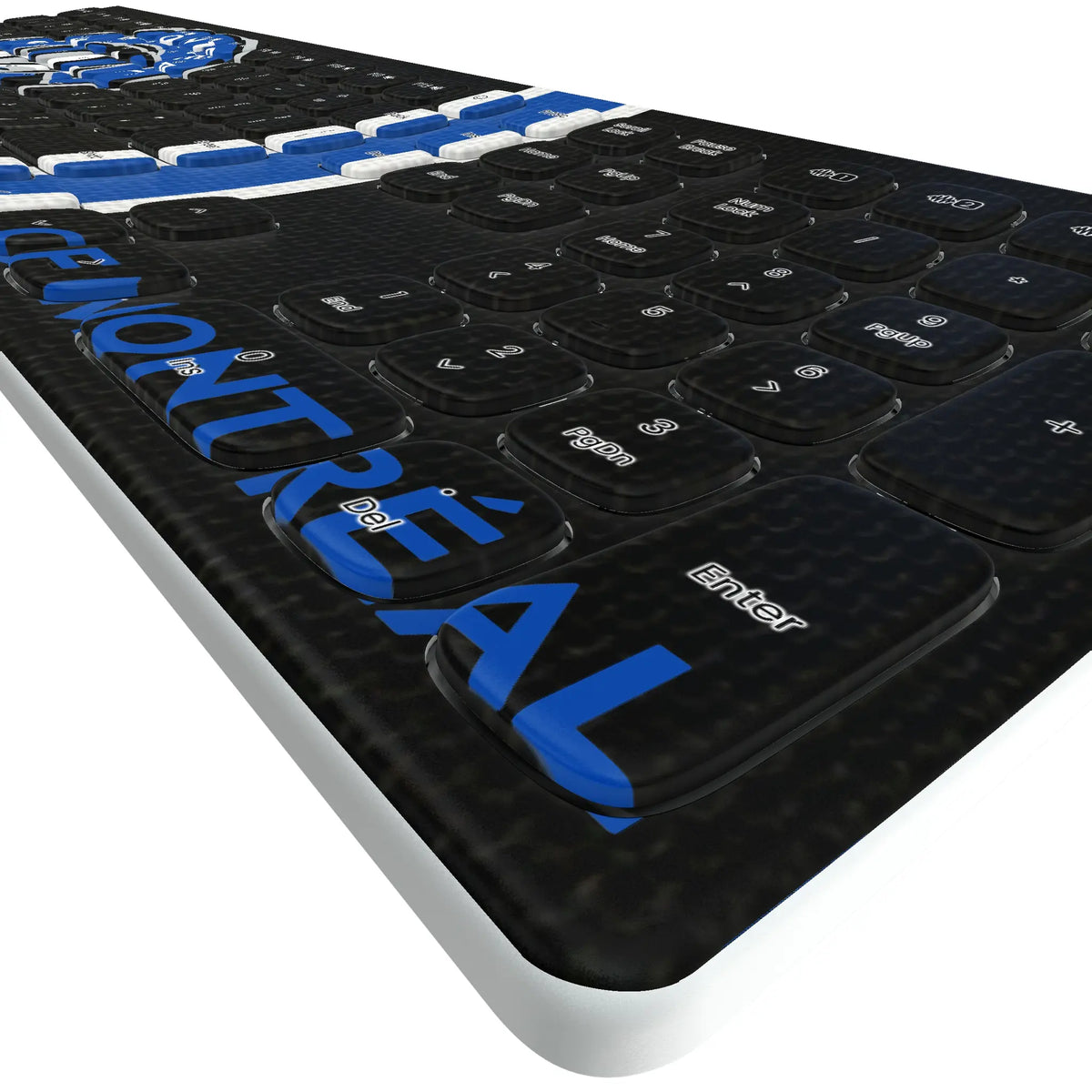 CF Montreal Stripe KKB605 Curved Wireless Keyboard - Detail