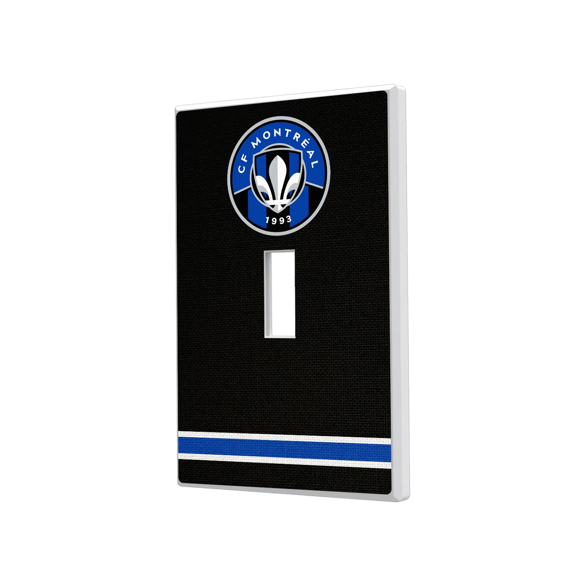 CF Montreal Stripe Hidden-Screw Light Switch Plate#Style_Single Toggle