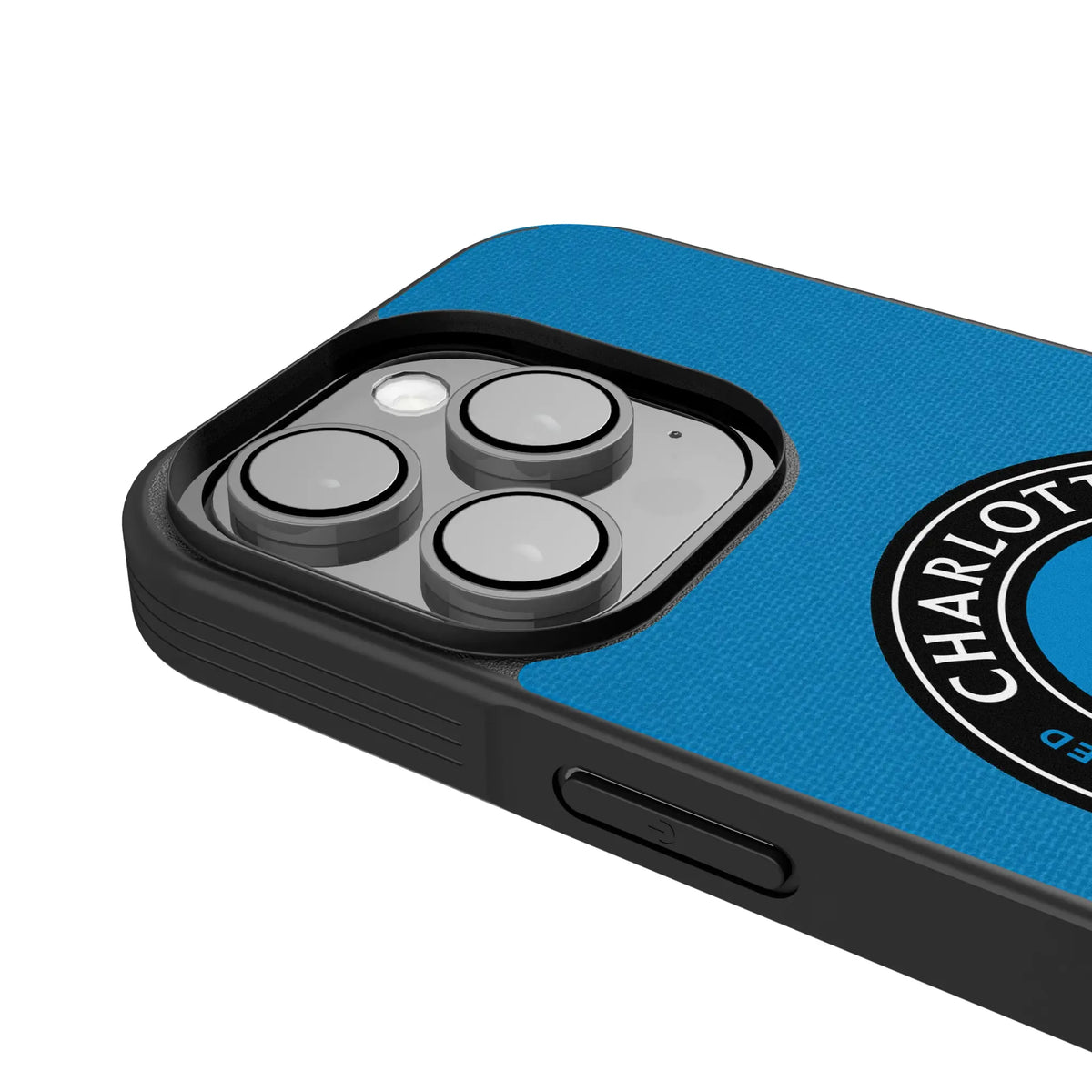 Charlotte FC Endzone Solid iPhone Bump Phone Case for Apple iPhone - Detail