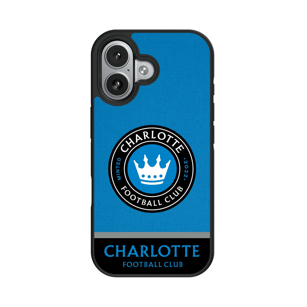 Charlotte FC Endzone Solid iPhone Bump Phone Case for Apple iPhone#Device_iPhone 17