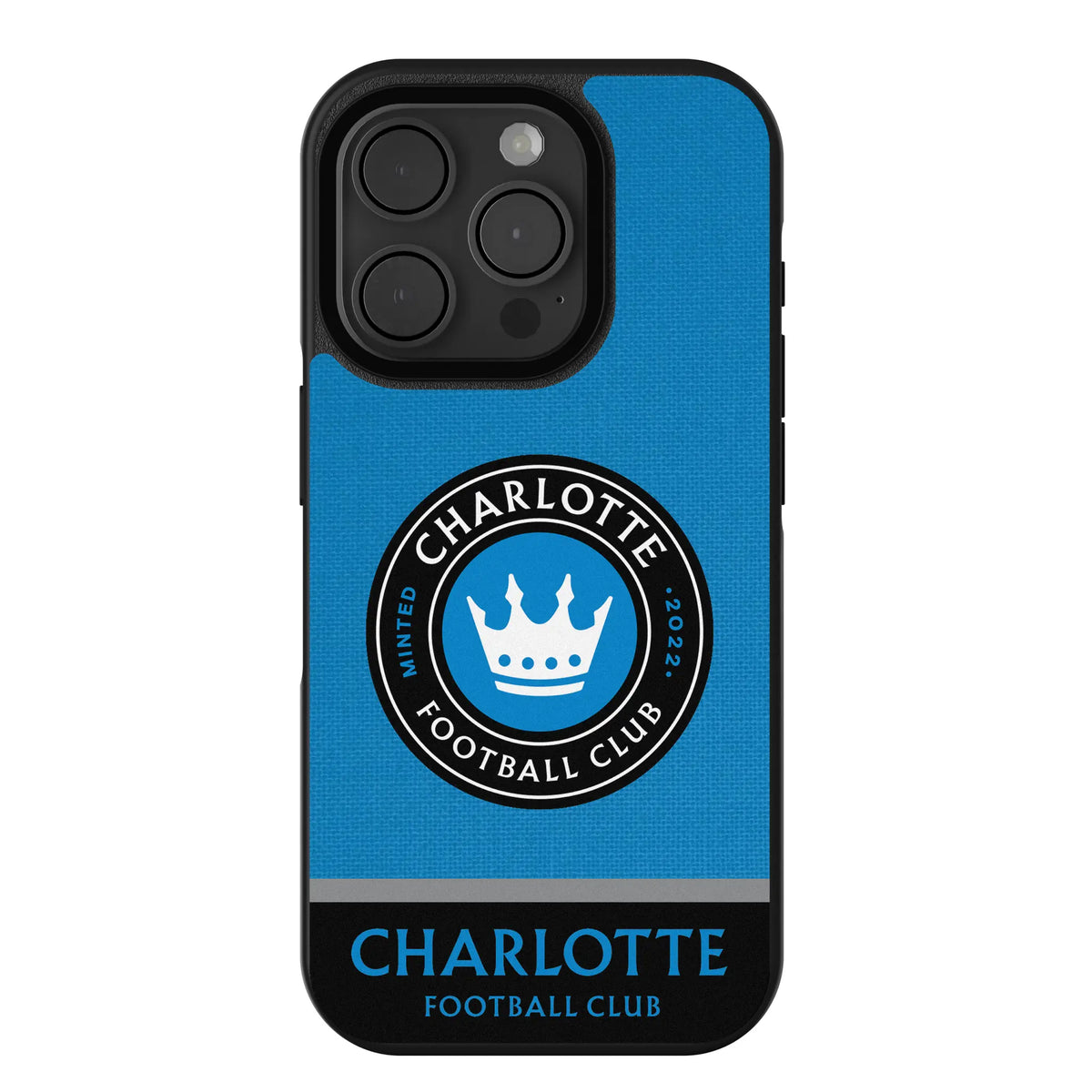 Charlotte FC Endzone Solid iPhone Bump Phone Case for Apple iPhone