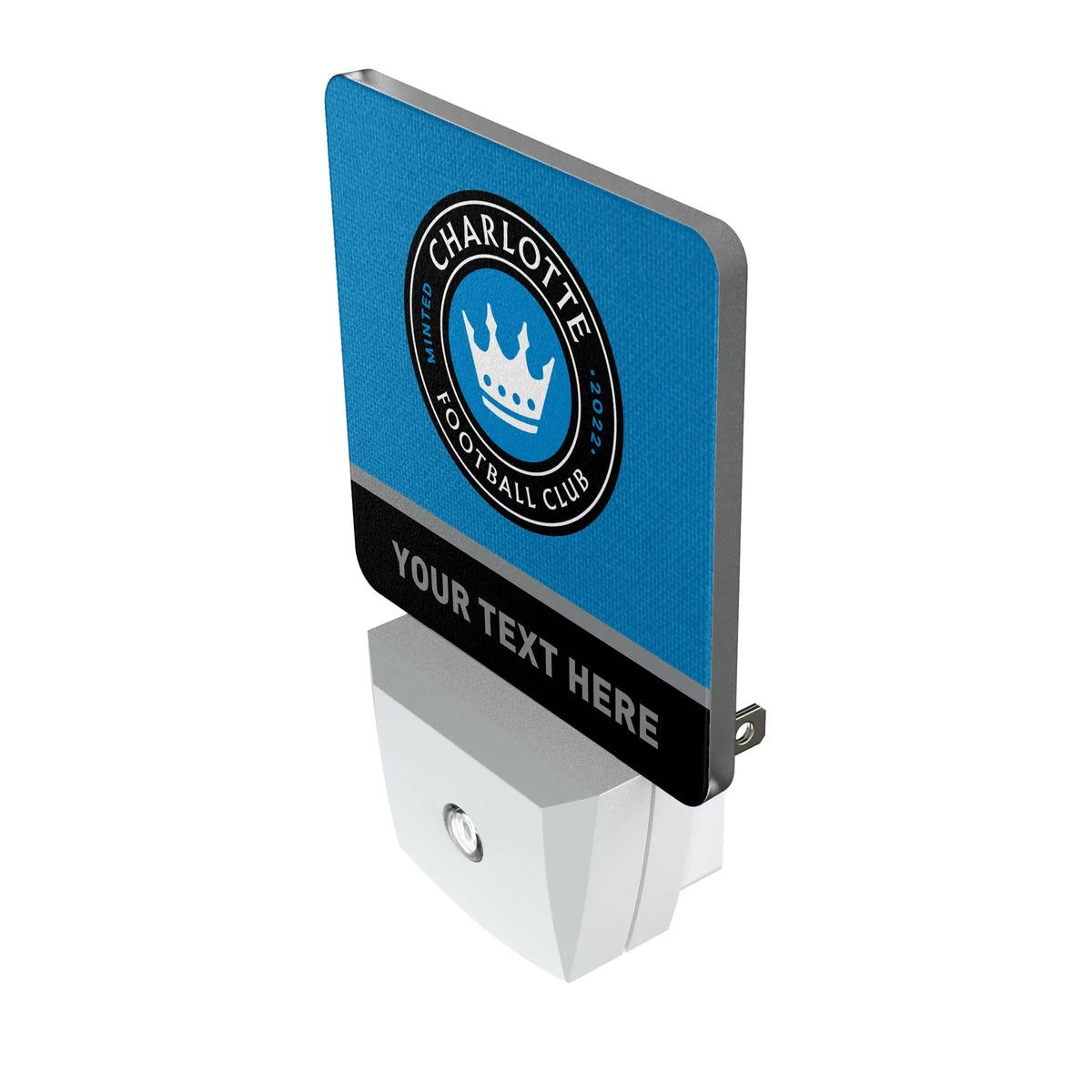 Charlotte FC Personalized Endzone Solid Night Light 2-Pack - Isometric View