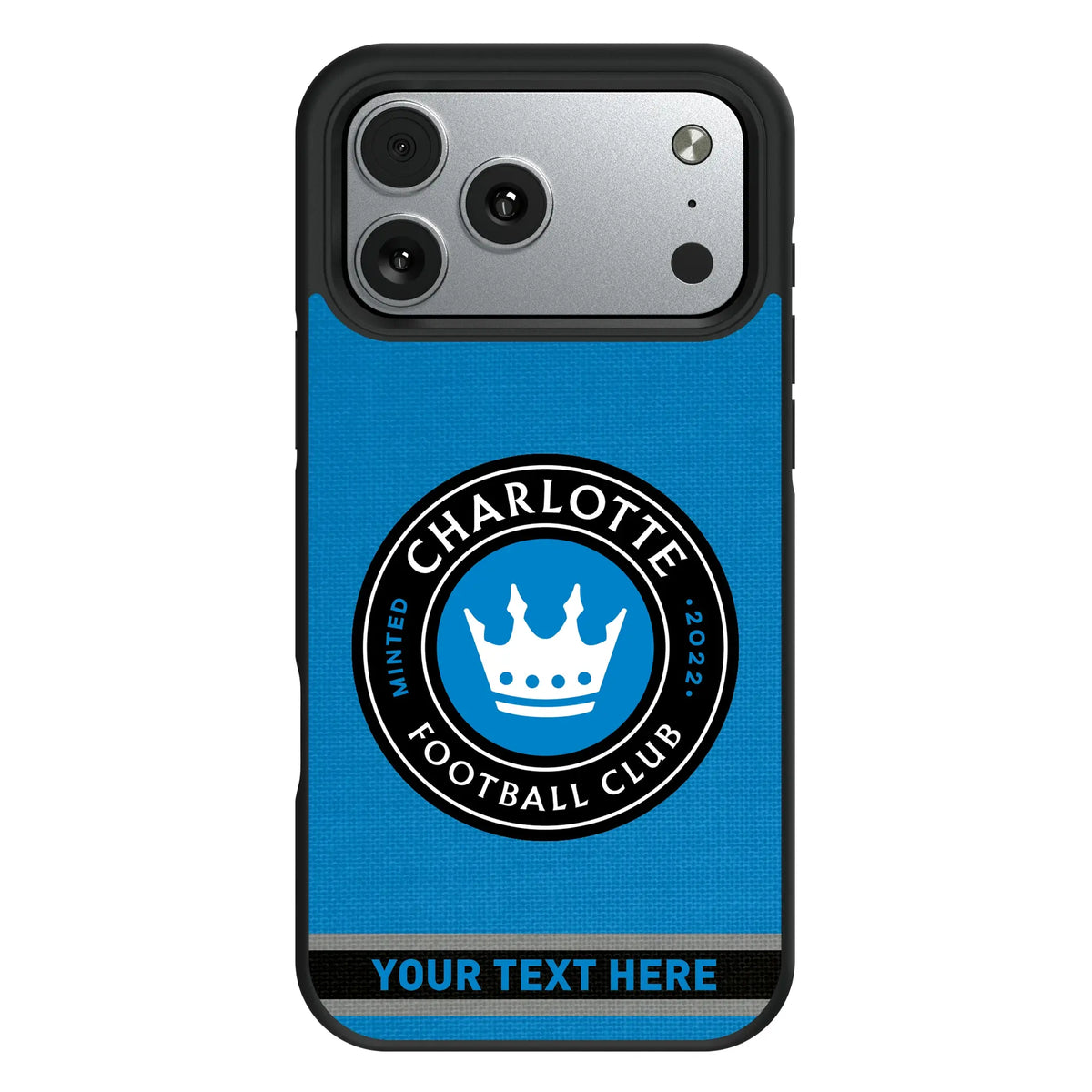 Charlotte FC Personalized Stripe iPhone Bump Phone Case for Apple iPhone#Device_iPhone 17 Pro Max
