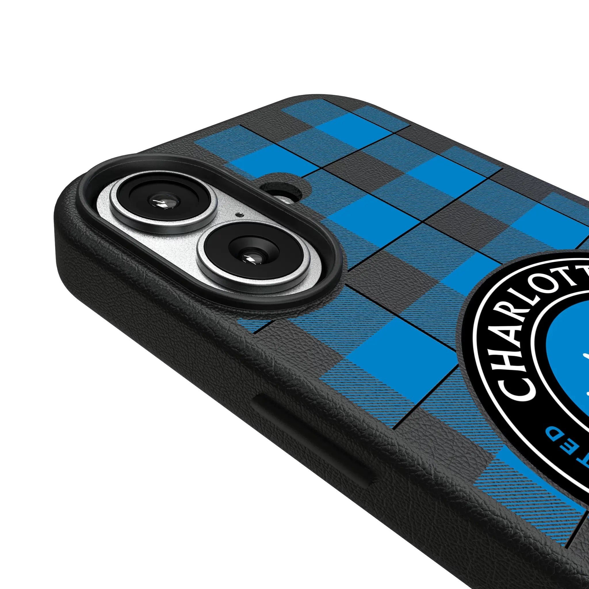 Charlotte FC Plaid iPhone MagSafe Compatible Phone Case for Apple iPhone - Detail#Device_iPhone 17