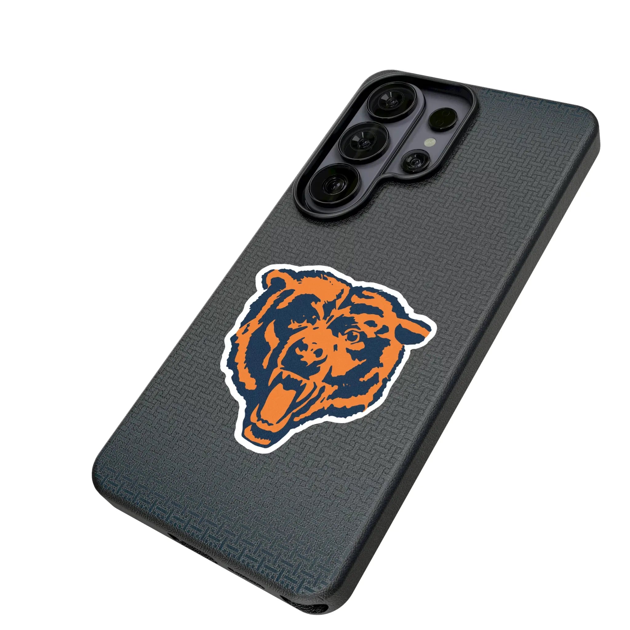 Chicago Bears 1946 Historic Collection Linen Galaxy MagSafe Compatible Phone Case for Samsung Galaxy - Isometric View#Device_Galaxy S26 Ultra