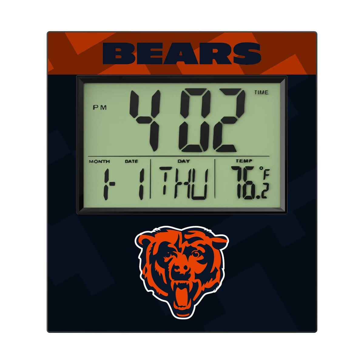 Chicago Bears Color Block Wall Clock