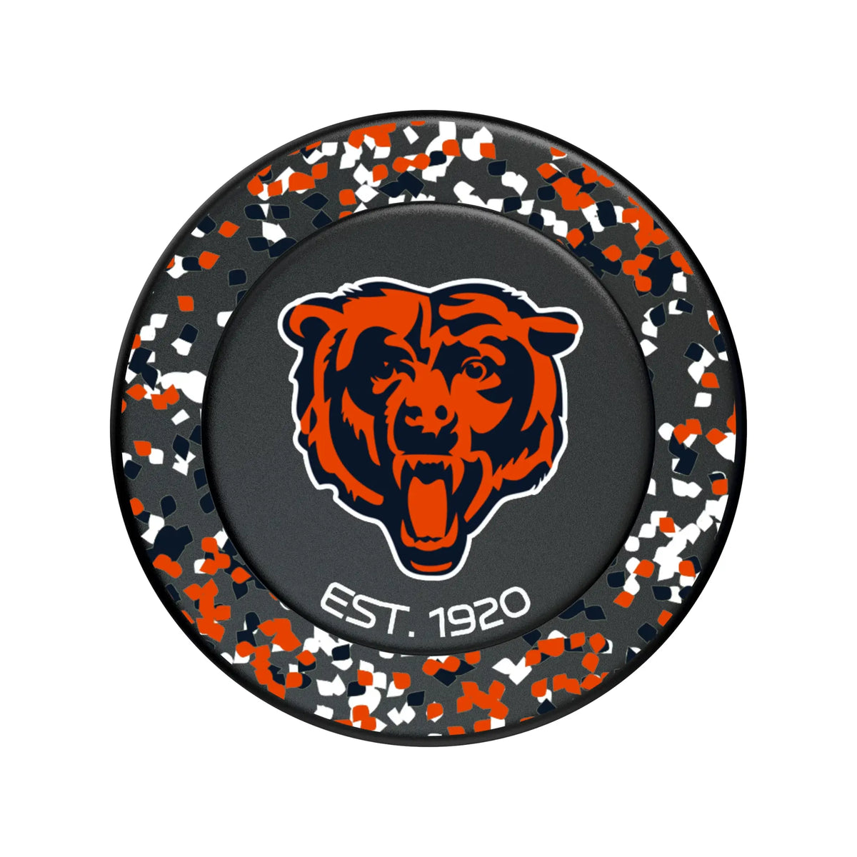 Chicago Bears Confetti Popsockets Round Magnetic
