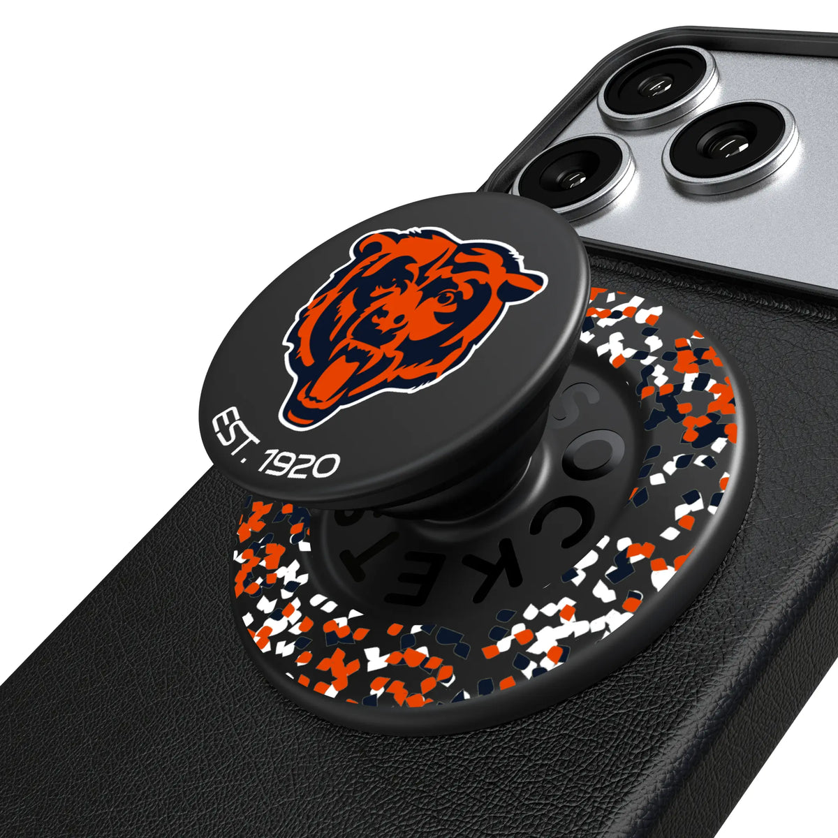 Chicago Bears Confetti Popsockets Round Magnetic