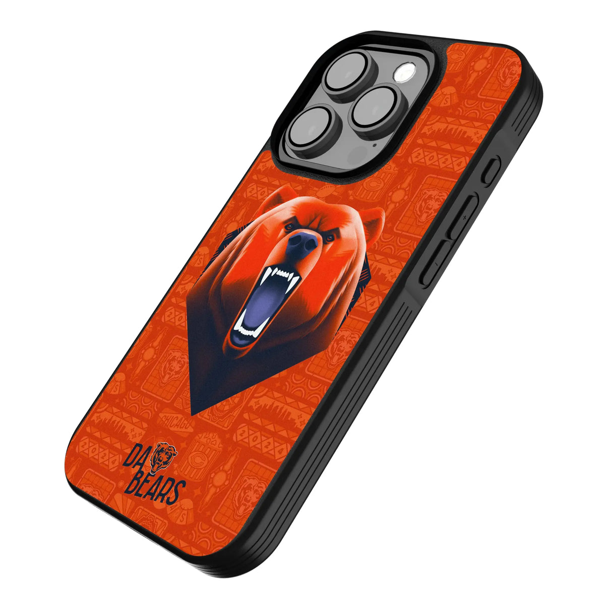 Chicago Bears Deco iPhone Bump Phone Case for Apple iPhone - Isometric View