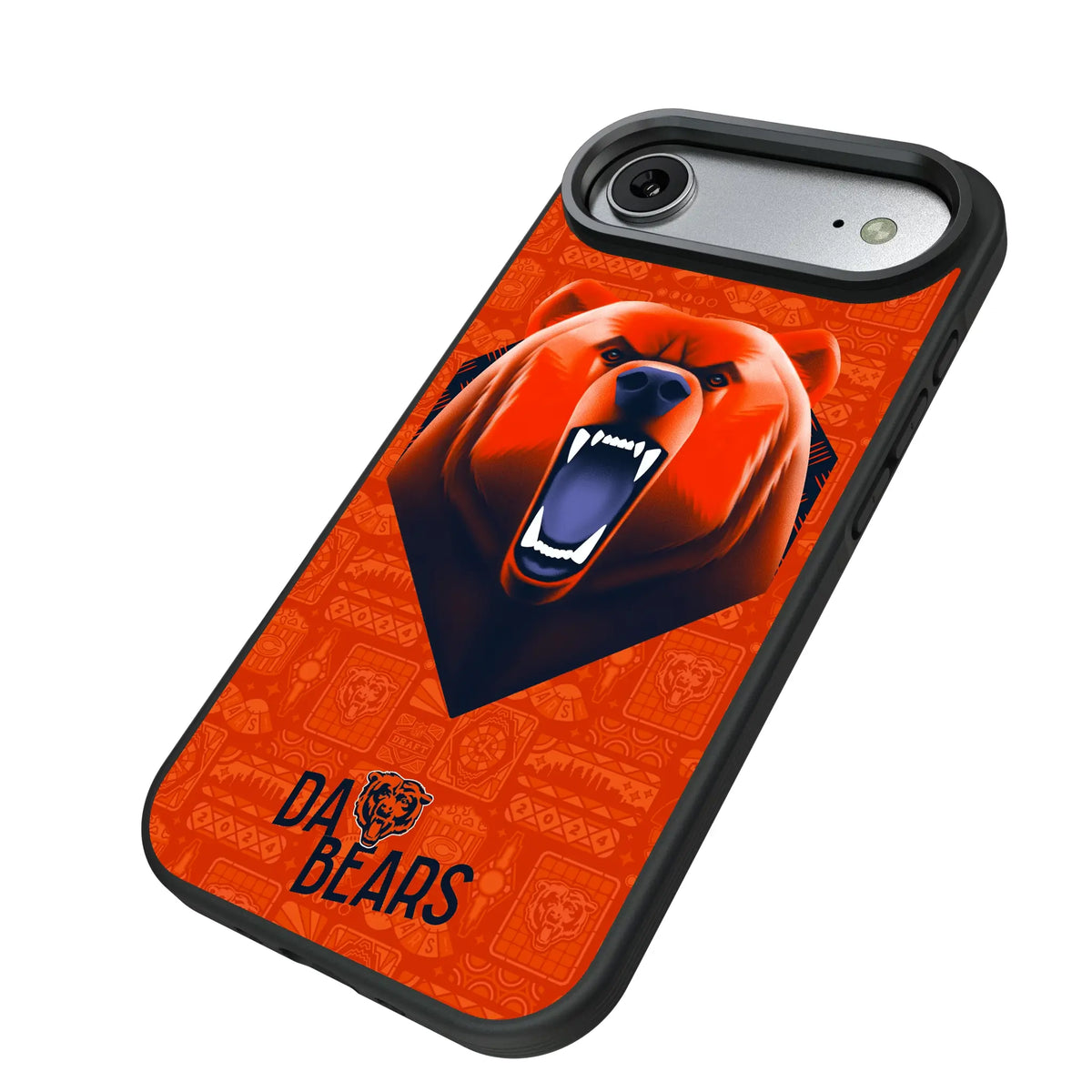 Chicago Bears Deco iPhone Bump Phone Case for Apple iPhone - Isometric View#Device_iPhone Air