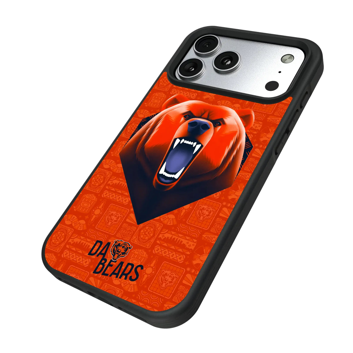 Chicago Bears Deco iPhone Bump Phone Case for Apple iPhone - Isometric View#Device_iPhone 17 Pro Max