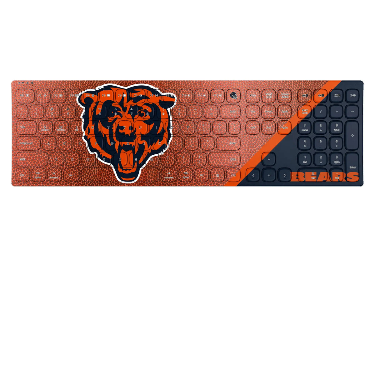 Chicago Bears Football KKB605 Curved Wireless Keyboard
