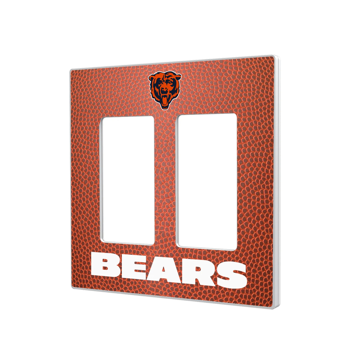 Chicago Bears Football Hidden-Screw Light Switch Plate#Style_Double Rocker