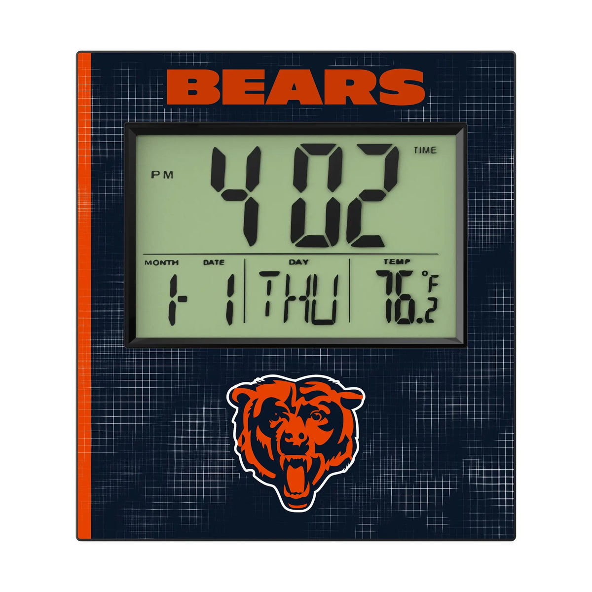 Chicago Bears Hatch Wall Clock
