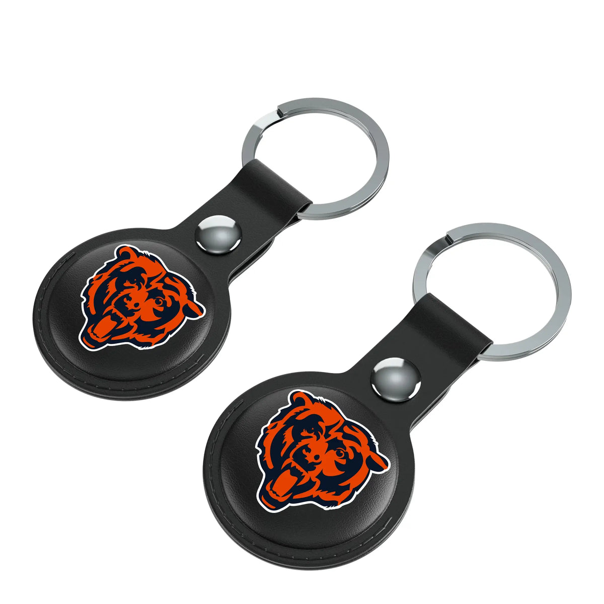 Chicago Bears Insignia AirTag Black Airtag Holder 2-Pack - Isometric View