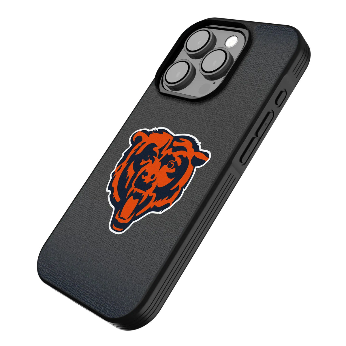 Chicago Bears Linen iPhone Bump Phone Case for Apple iPhone - Isometric View