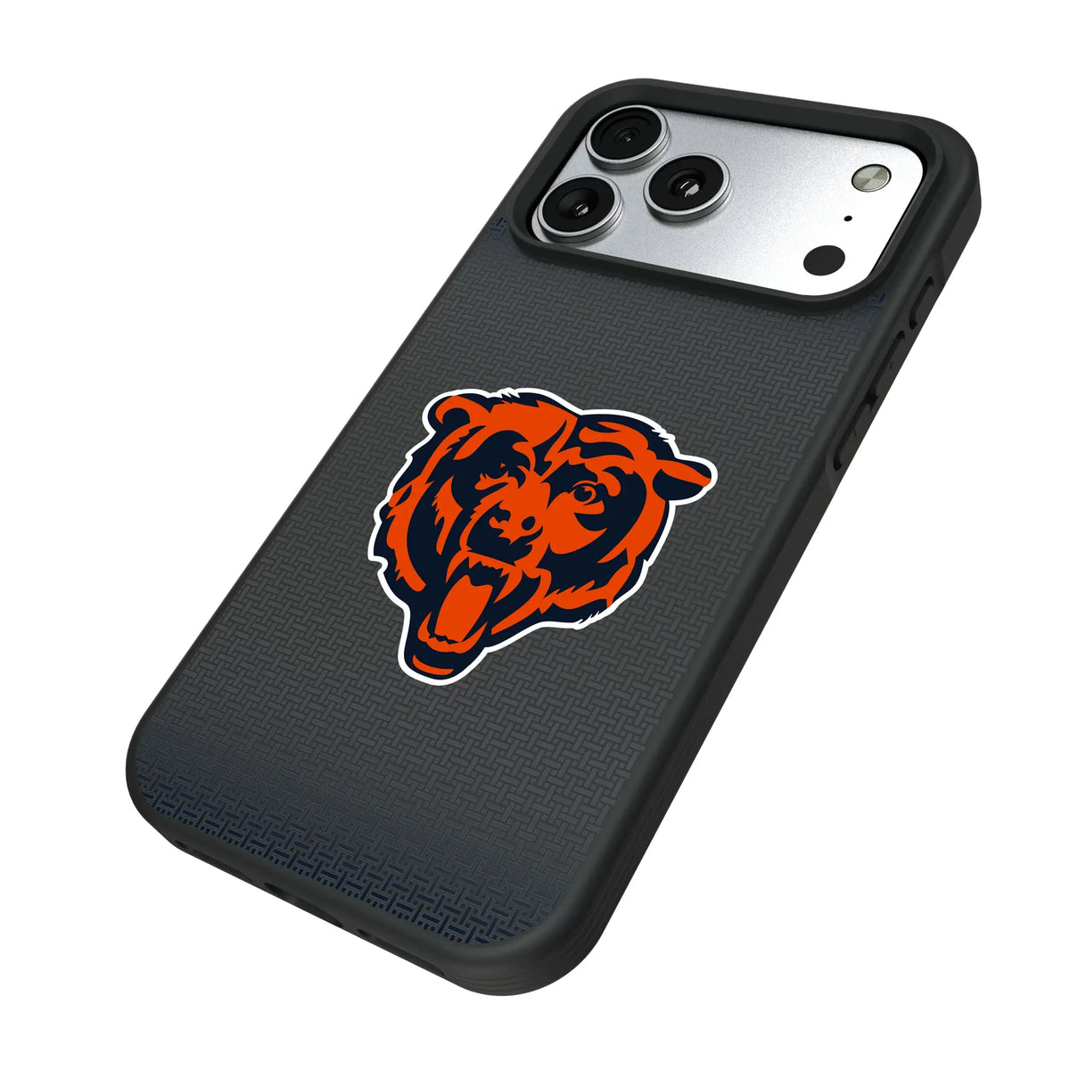 Chicago Bears Linen iPhone Bump Phone Case for Apple iPhone - Isometric View#Device_iPhone 17 Pro Max
