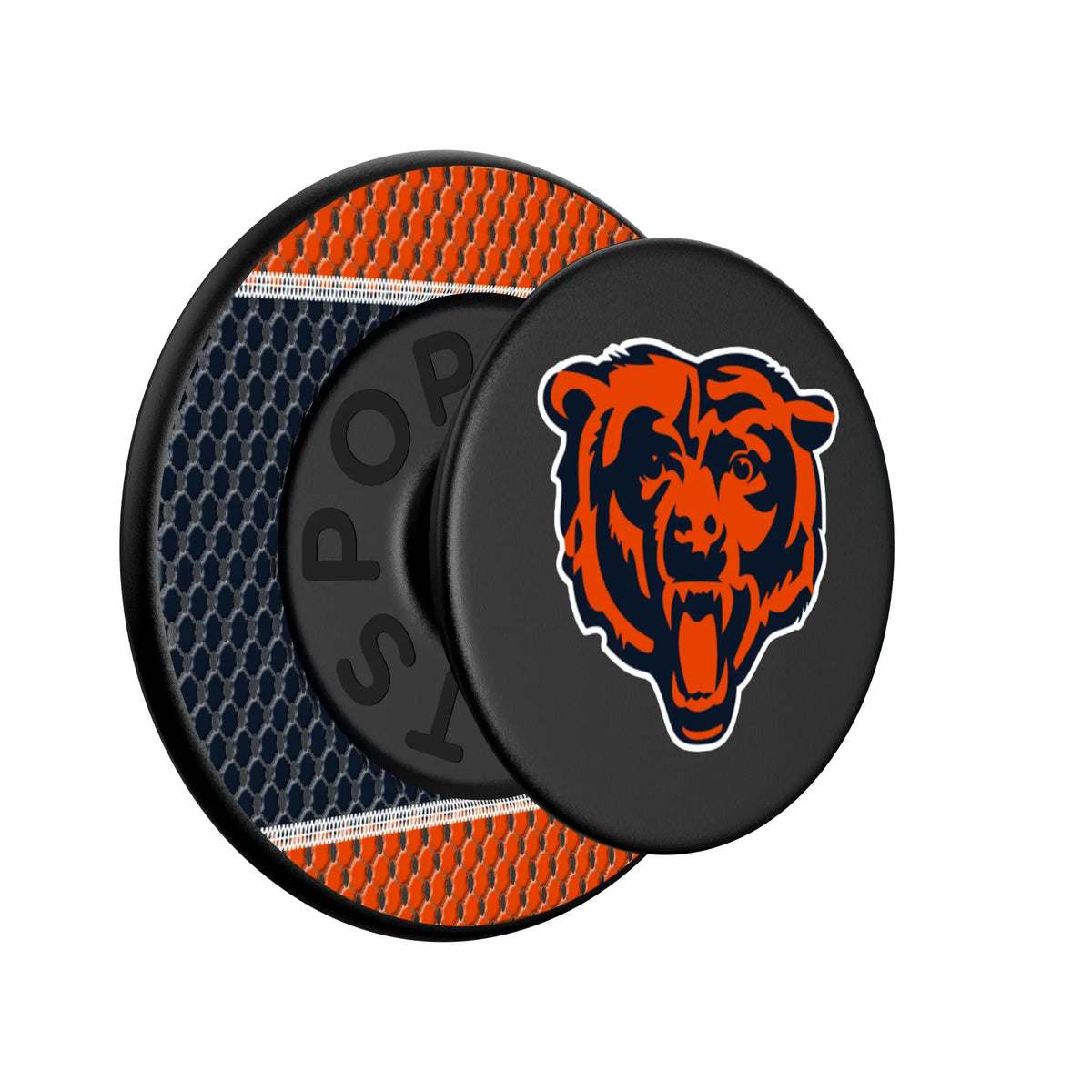 Chicago Bears Mesh Popsockets Round Magnetic - Isometric View