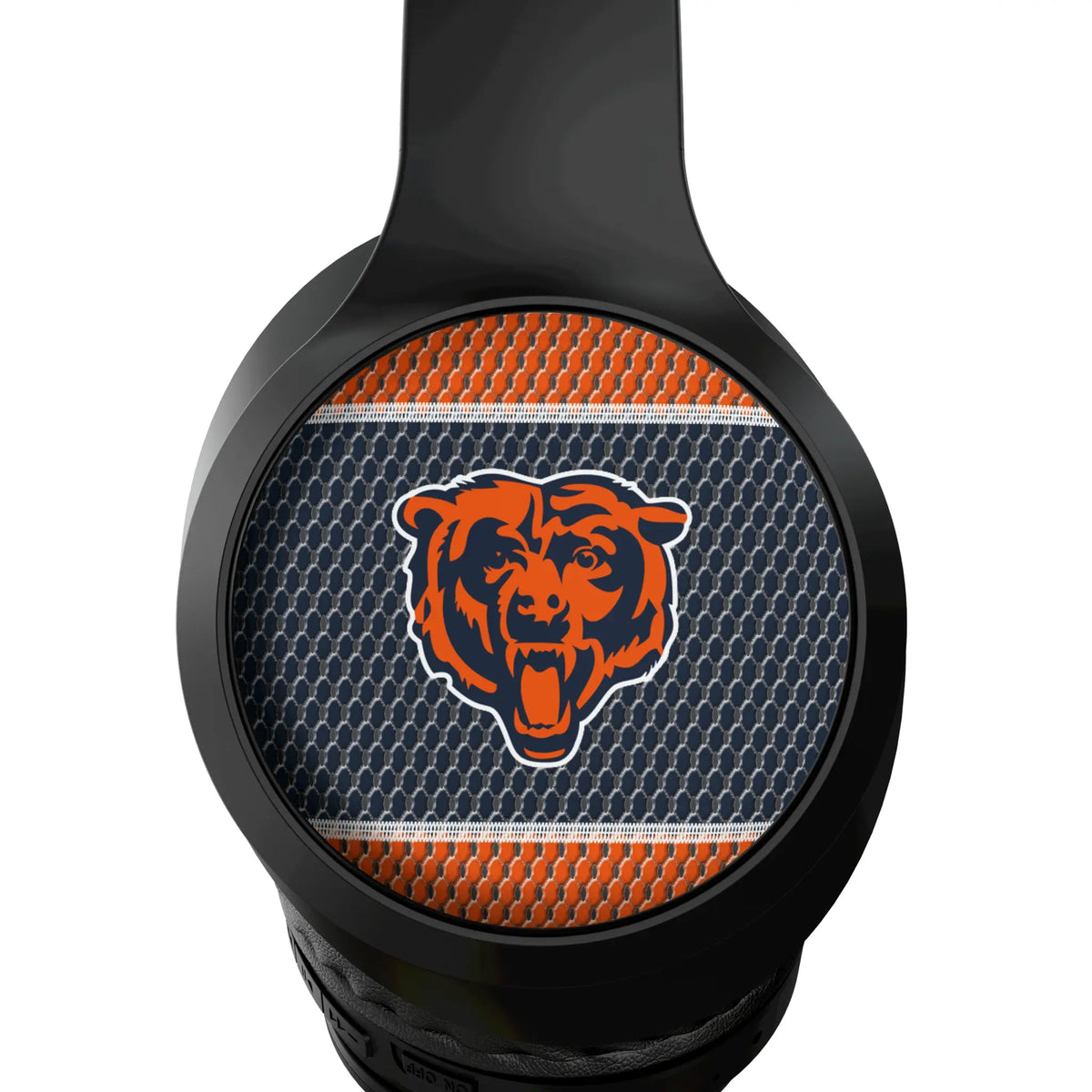 Chicago Bears Mesh Wireless Over-Ear Headphones With Case - Detail