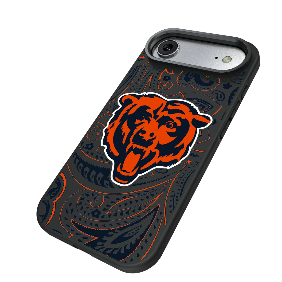 Chicago Bears Paisley iPhone Bump Phone Case for Apple iPhone - Isometric View#Device_iPhone Air