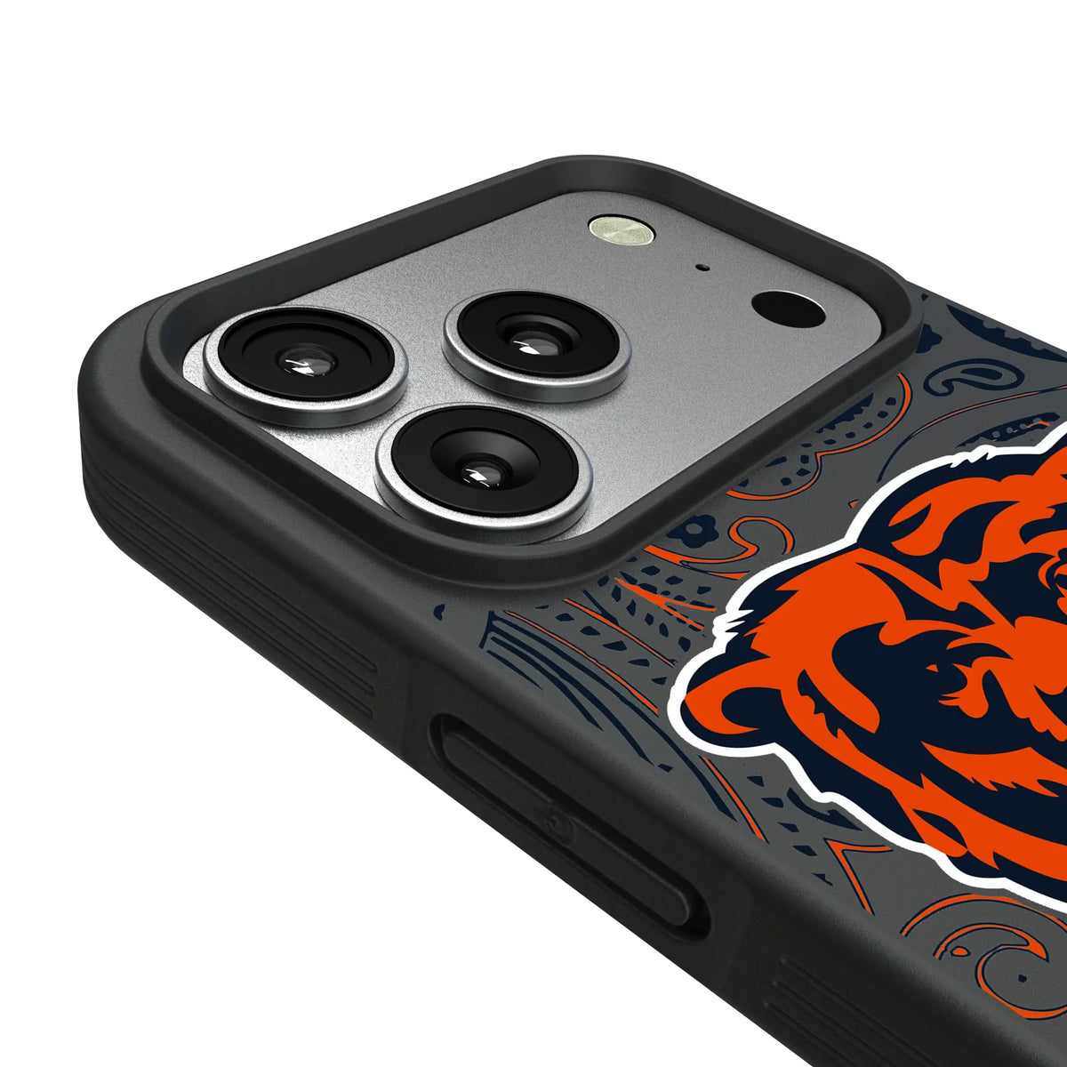 Chicago Bears Paisley iPhone Bump Phone Case for Apple iPhone - Detail#Device_iPhone 17 Pro