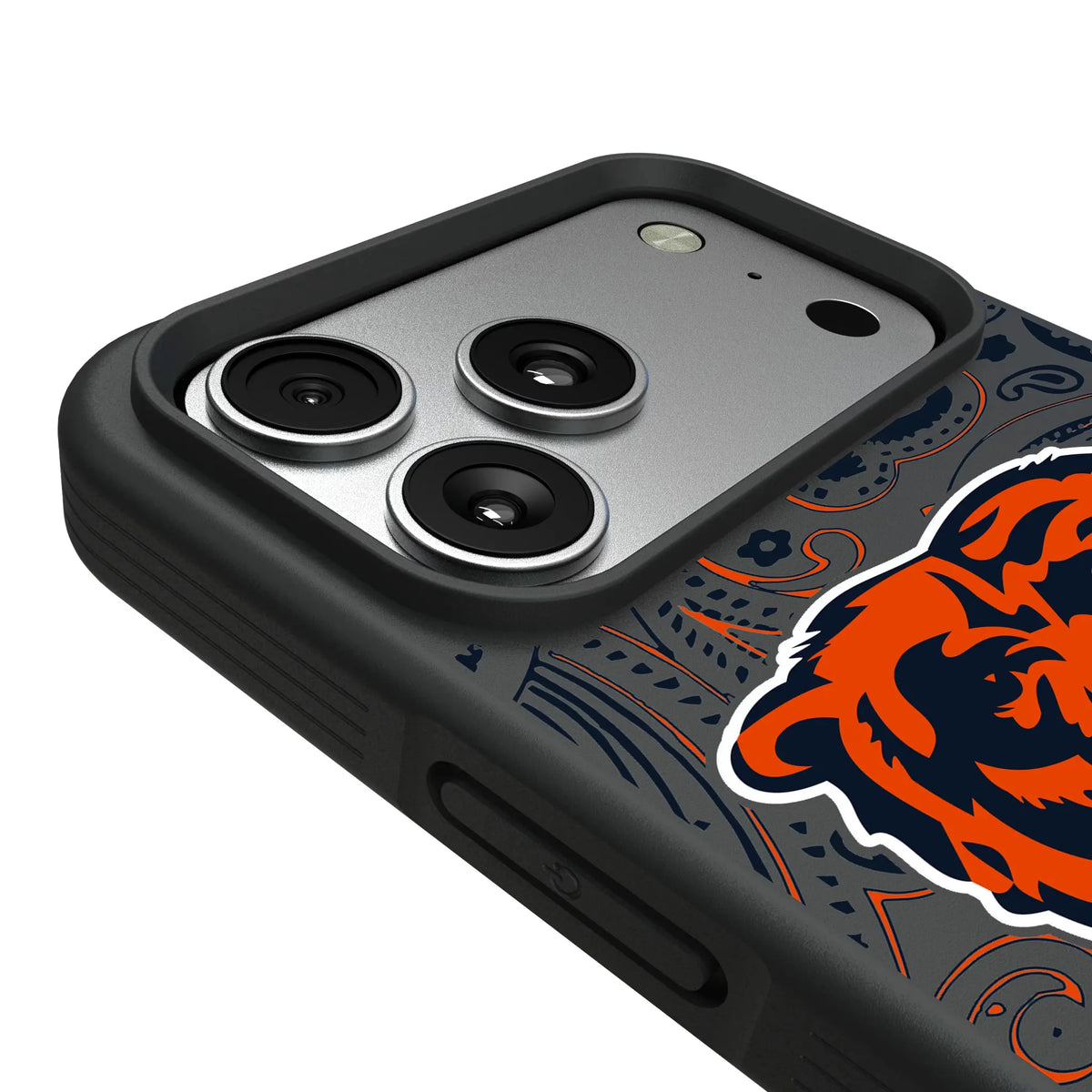 Chicago Bears Paisley iPhone Bump Phone Case for Apple iPhone - Detail#Device_iPhone 17 Pro Max