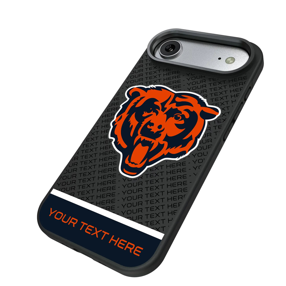 Chicago Bears Personalized EndZone Plus iPhone Bump Phone Case for Apple iPhone - Isometric View#Device_iPhone Air