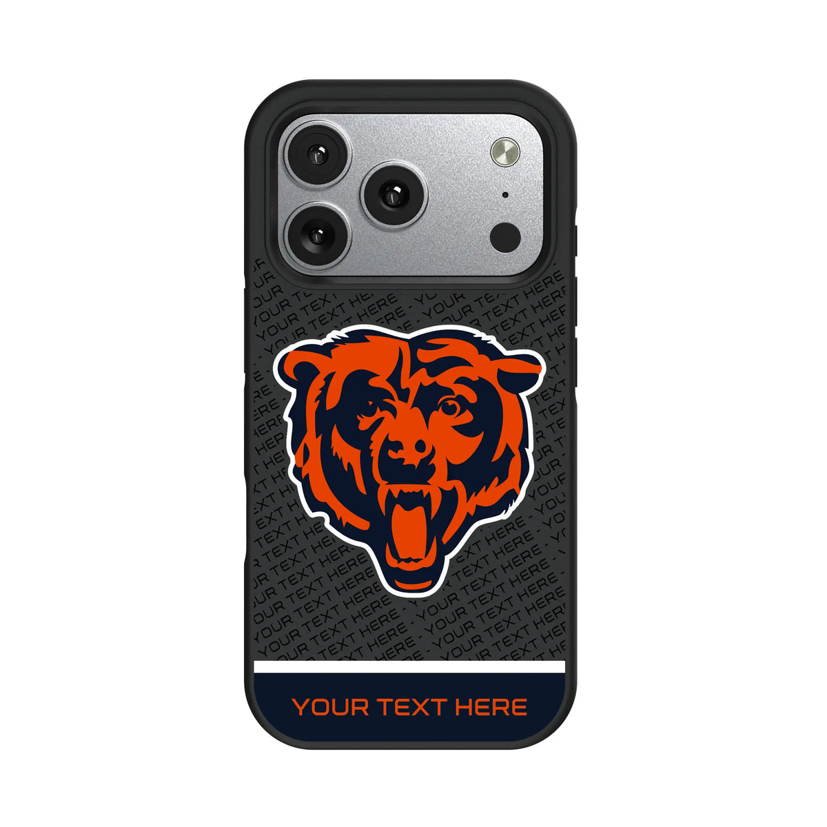 Chicago Bears Personalized EndZone Plus iPhone Bump Phone Case for Apple iPhone#Device_iPhone 17 Pro
