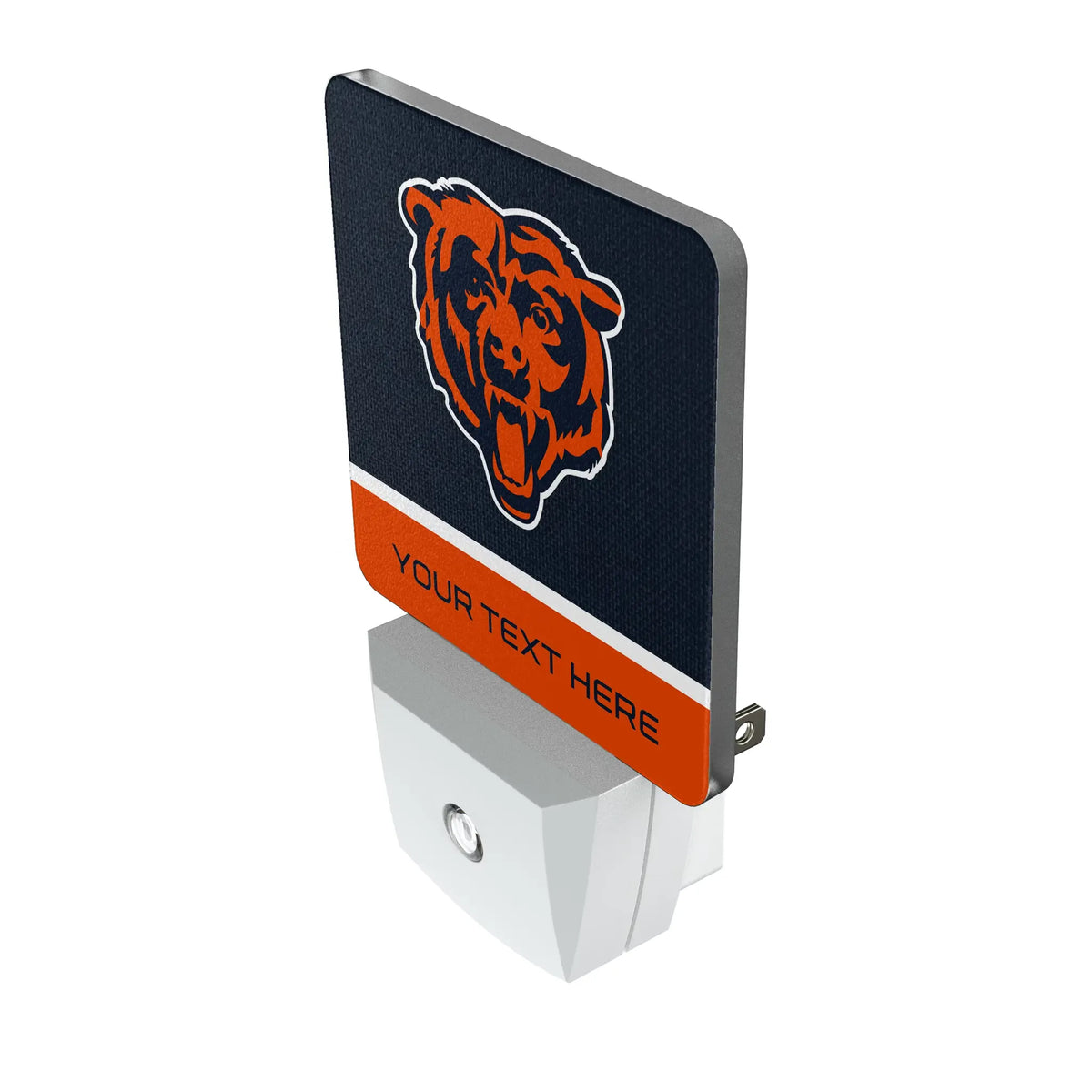 Chicago Bears Personalized Endzone Solid Night Light 2-Pack - Isometric View