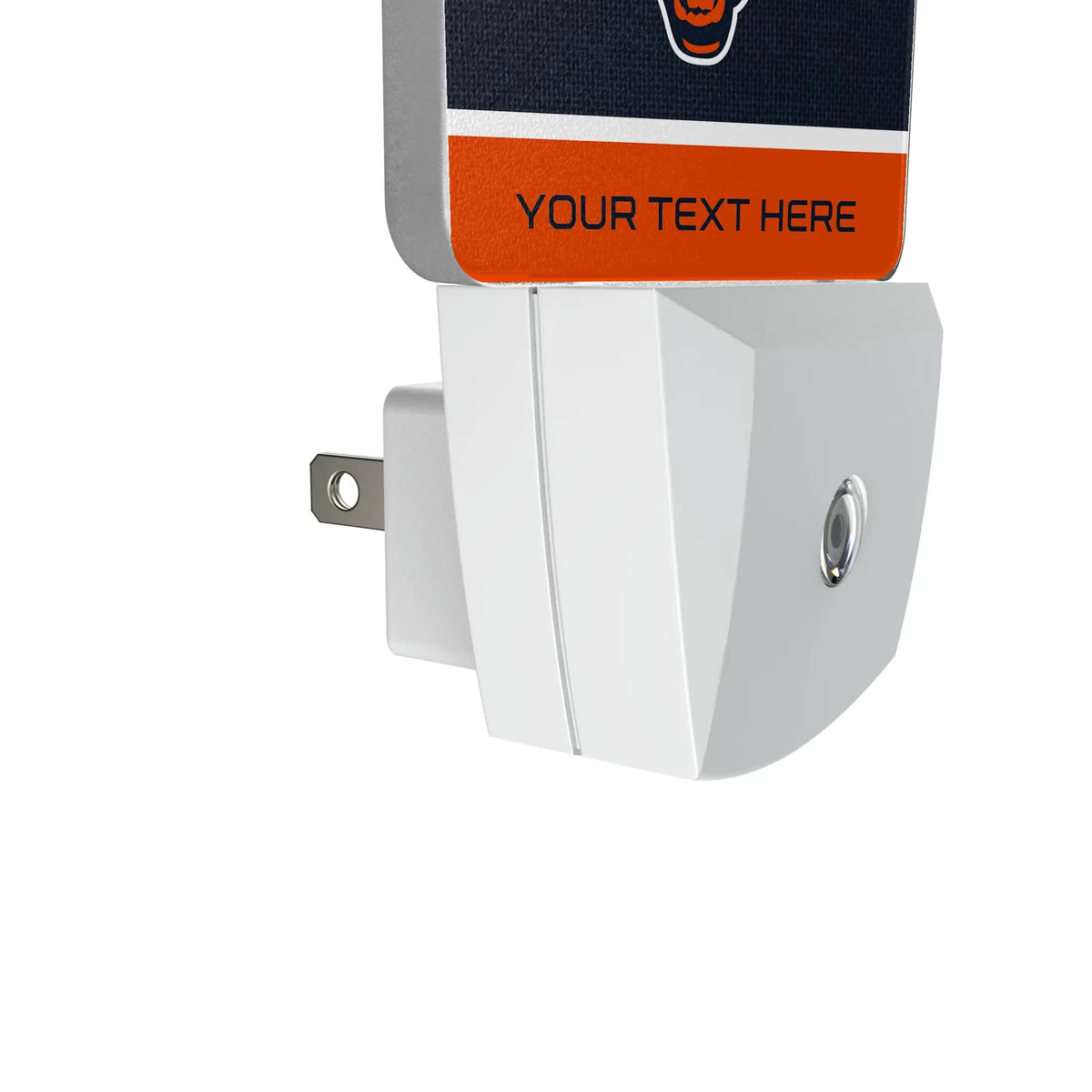 Chicago Bears Personalized Endzone Solid Night Light 2-Pack - Detail