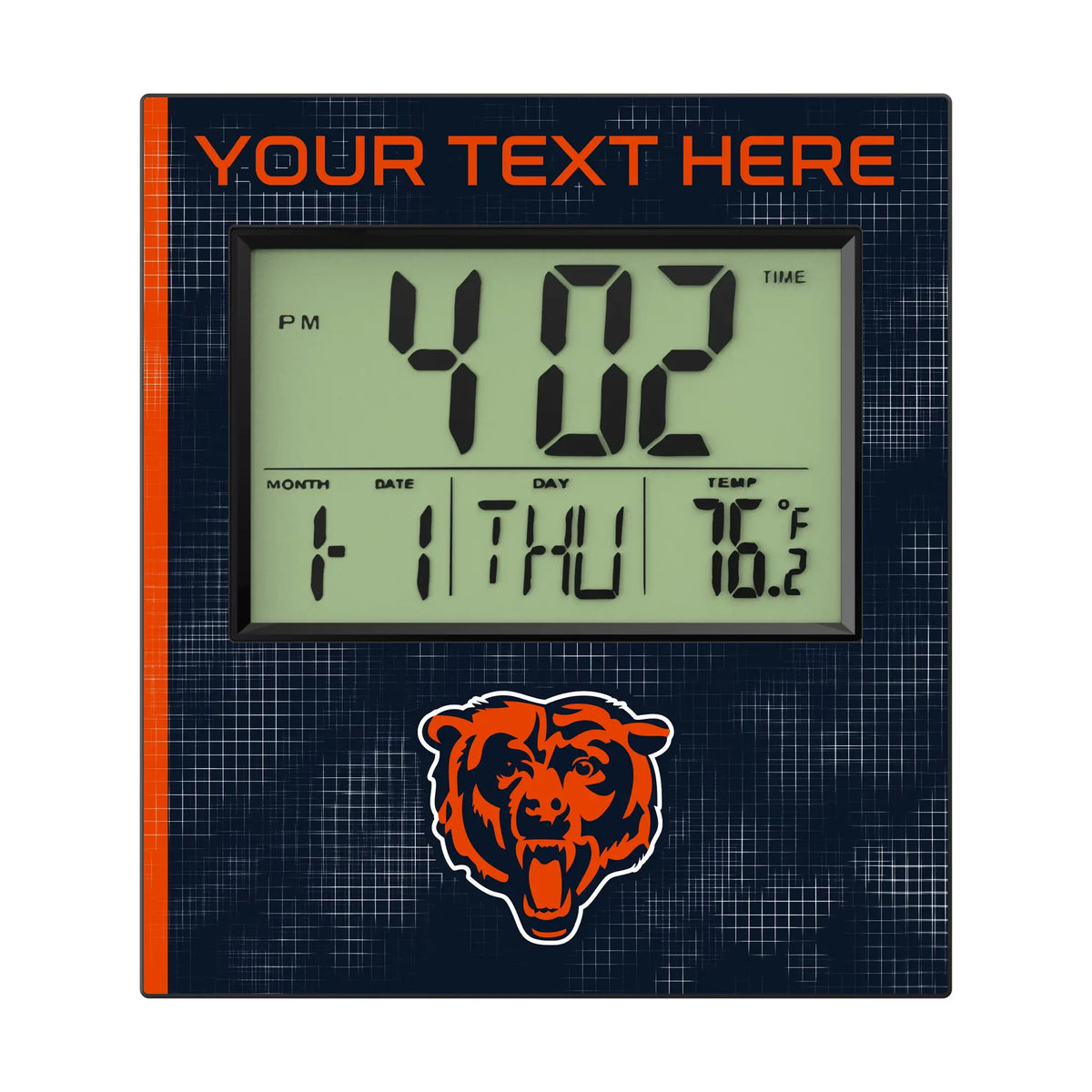 Chicago Bears Personalized Hatch Wall Clock