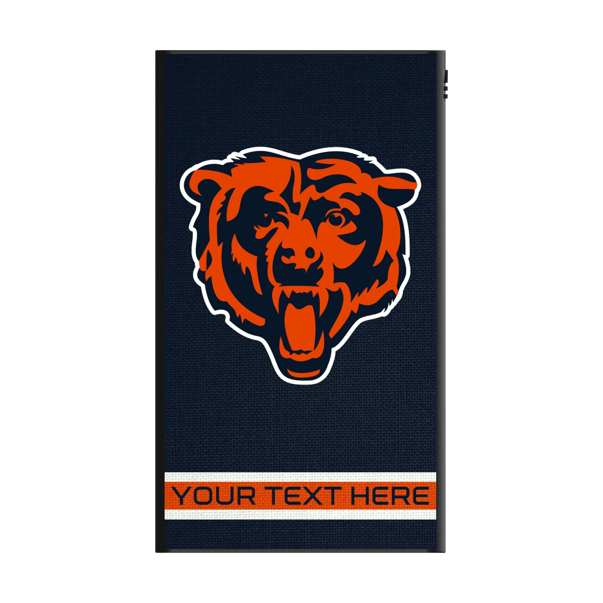 Chicago Bears Personalized Stripe 5000mAh Flat Powerbank