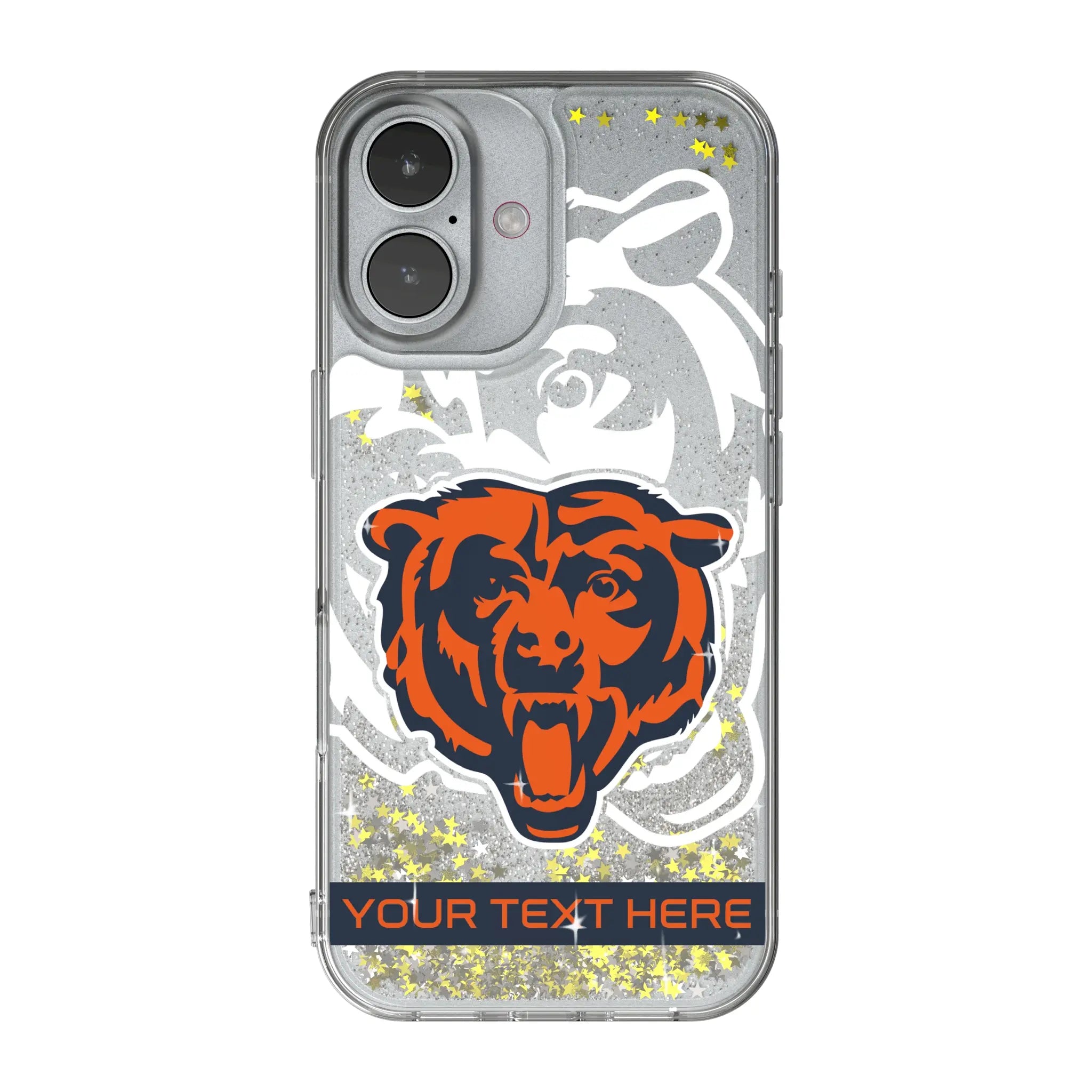 Chicago Bears Personalized Tilt iPhone Glitter Phone Case for Apple iPhone
