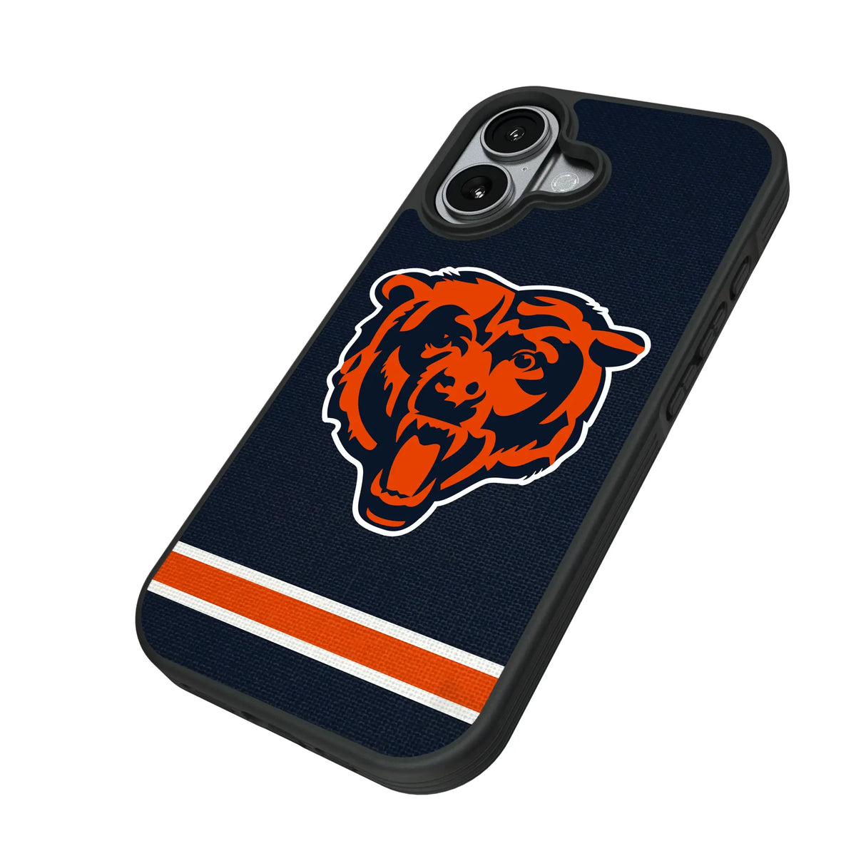 Chicago Bears Stripe iPhone Bump Phone Case for Apple iPhone - Isometric View#Device_iPhone 17