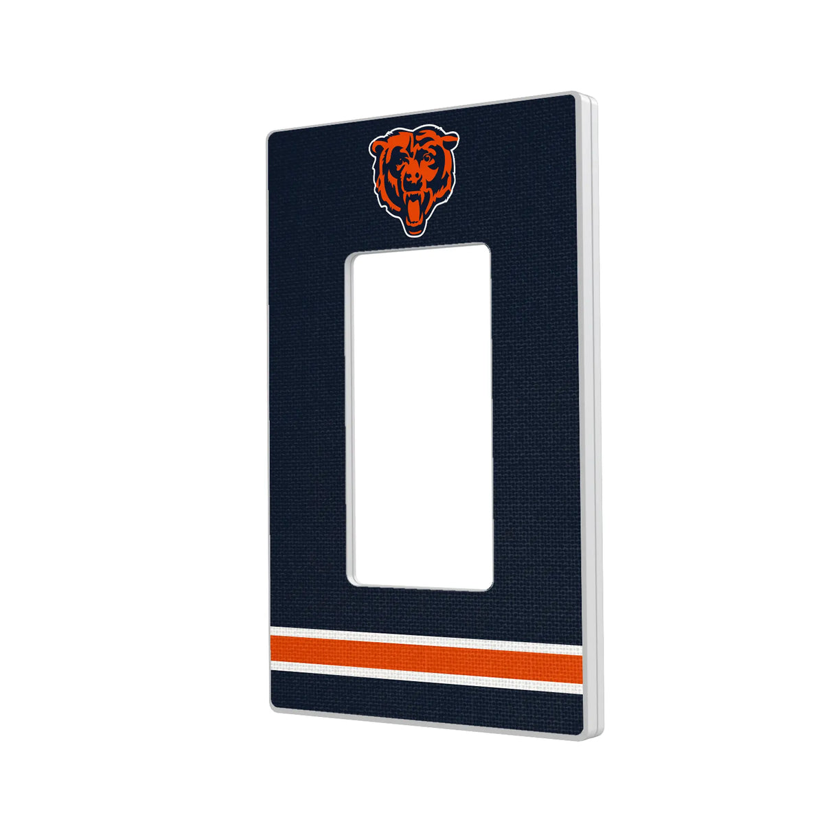 Chicago Bears Stripe Hidden-Screw Light Switch Plate#Style_Single Rocker