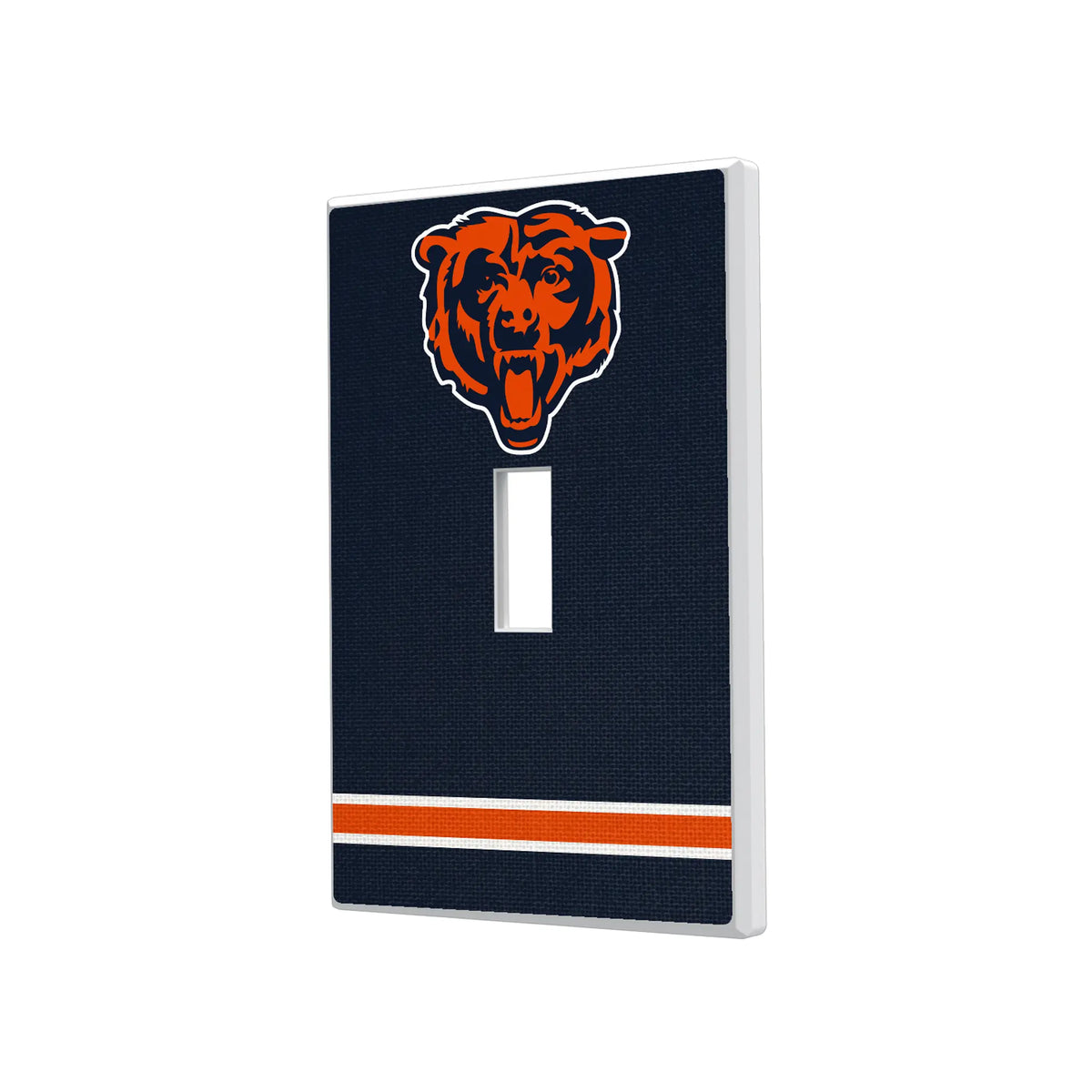 Chicago Bears Stripe Hidden-Screw Light Switch Plate#Style_Single Toggle