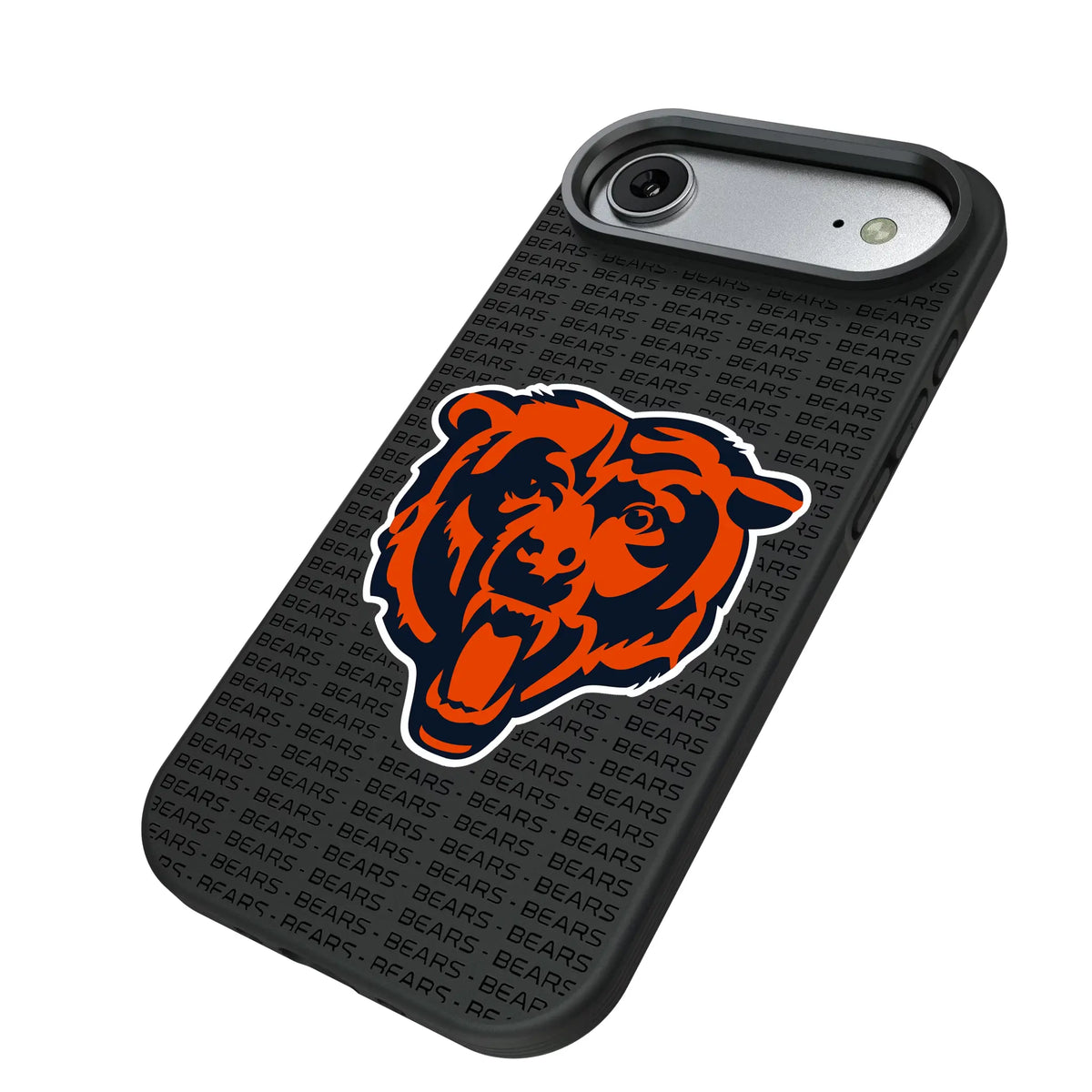 Chicago Bears Text Backdrop iPhone Bump Phone Case for Apple iPhone - Isometric View#Device_iPhone Air