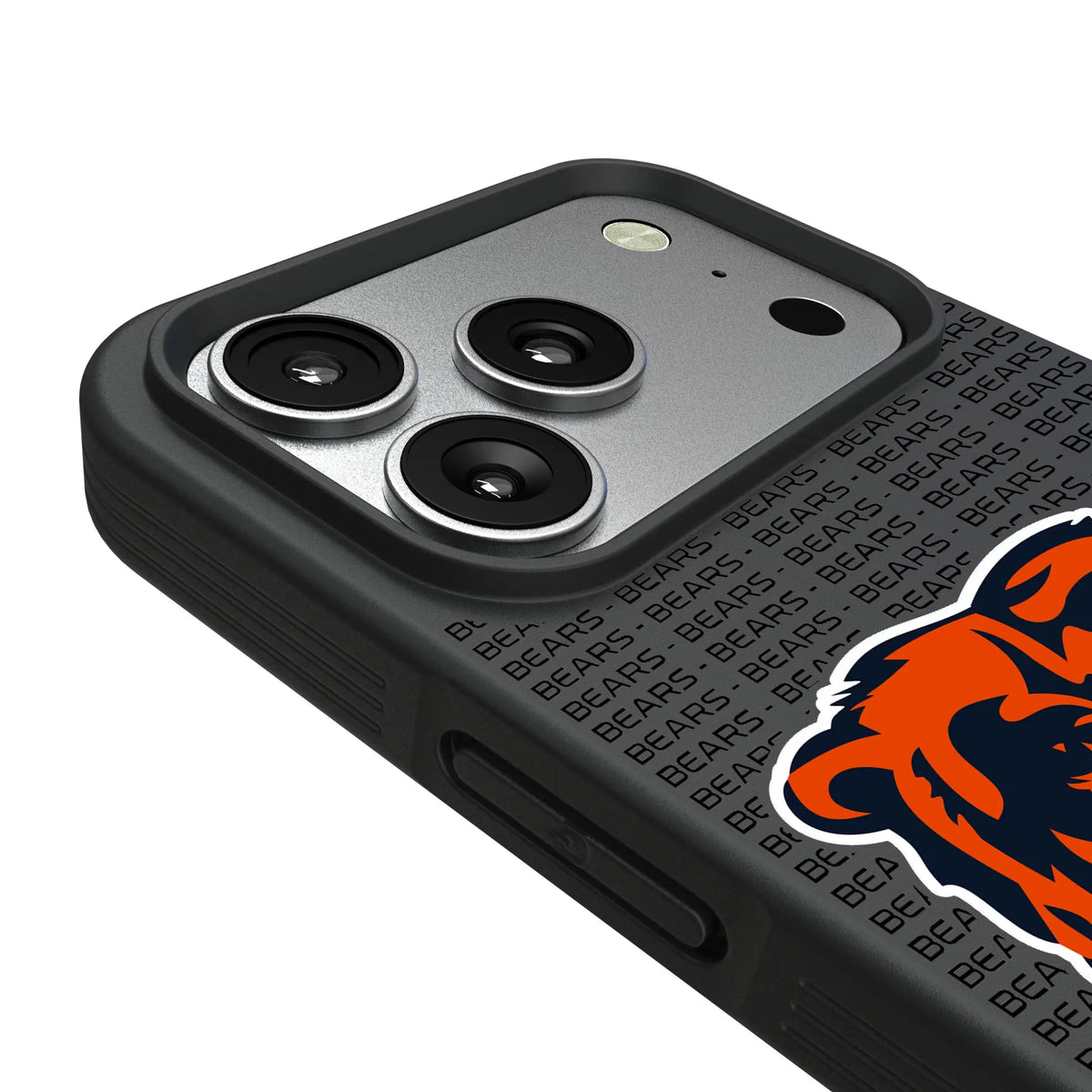 Chicago Bears Text Backdrop iPhone Bump Phone Case for Apple iPhone - Detail#Device_iPhone 17 Pro
