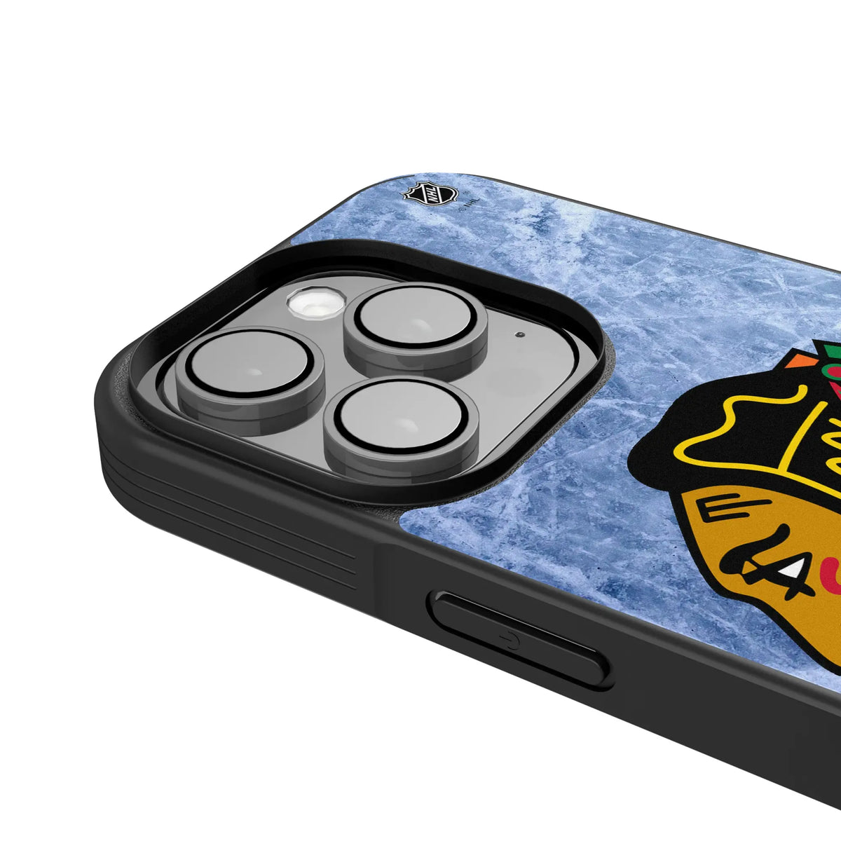 Chicago Blackhawks Ice Wordmark iPhone Bump Phone Case for Apple iPhone - Detail