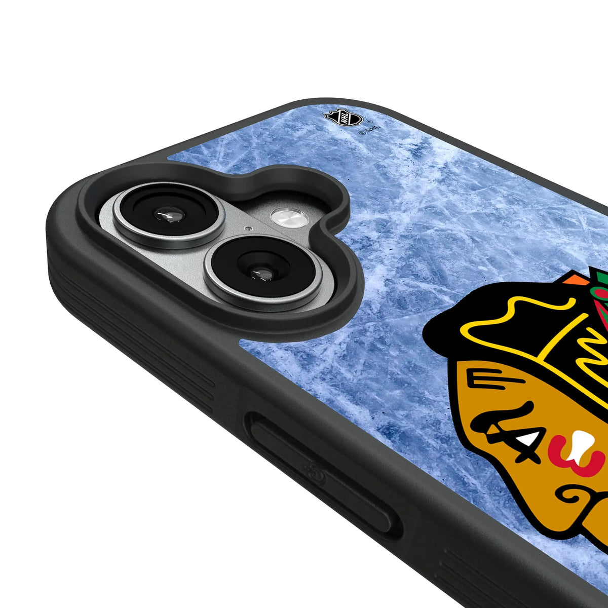 Chicago Blackhawks Ice Wordmark iPhone Bump Phone Case for Apple iPhone - Detail#Device_iPhone 17