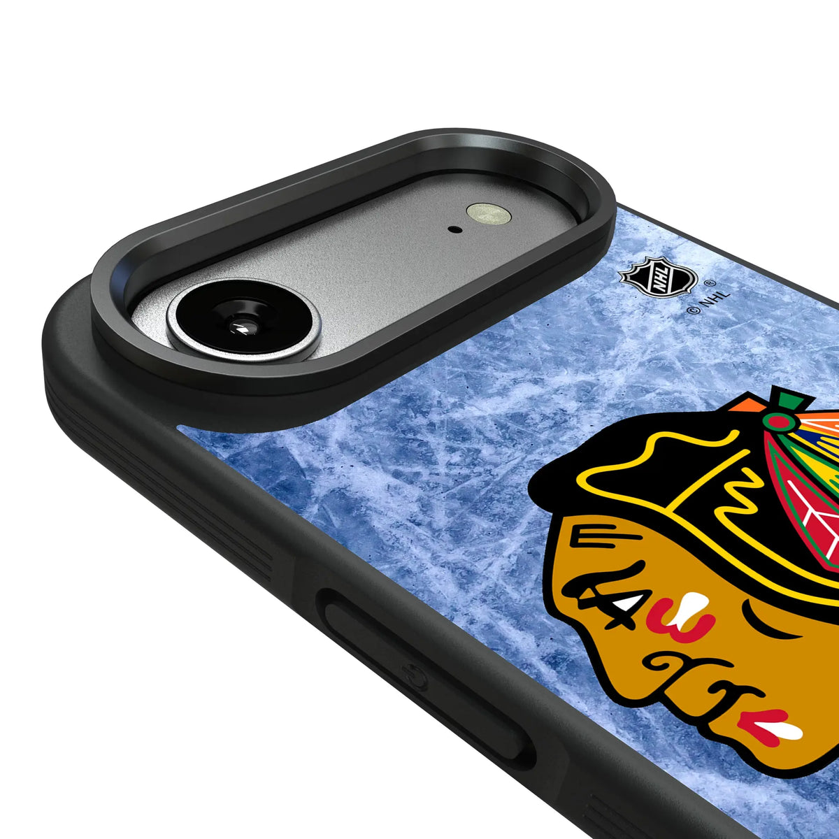 Chicago Blackhawks Ice Wordmark iPhone Bump Phone Case for Apple iPhone - Detail#Device_iPhone Air