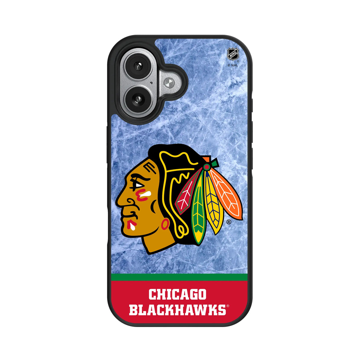 Chicago Blackhawks Ice Wordmark iPhone Bump Phone Case for Apple iPhone#Device_iPhone 17